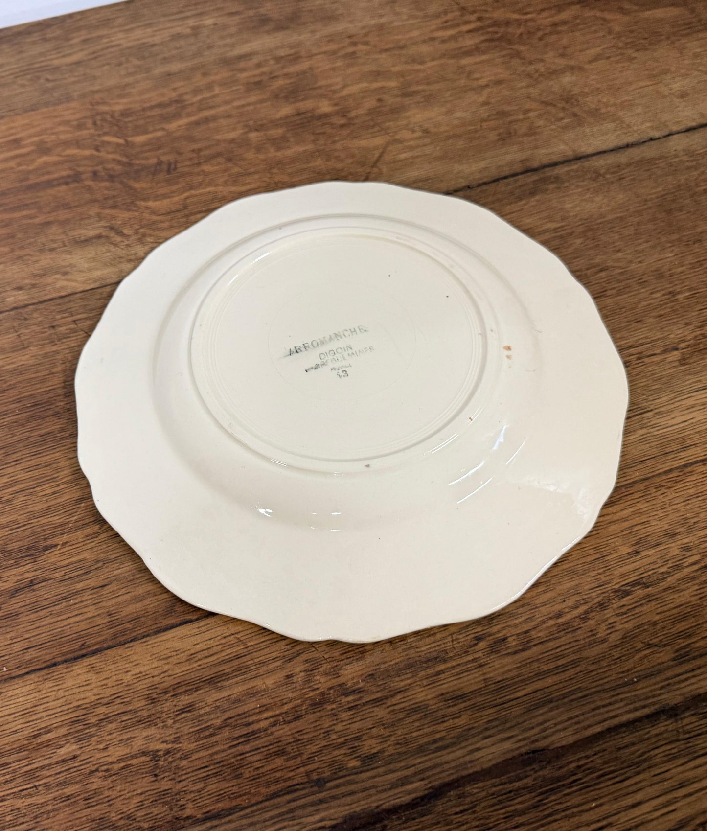 Sarreguemines"ARROMANCHES"Plate