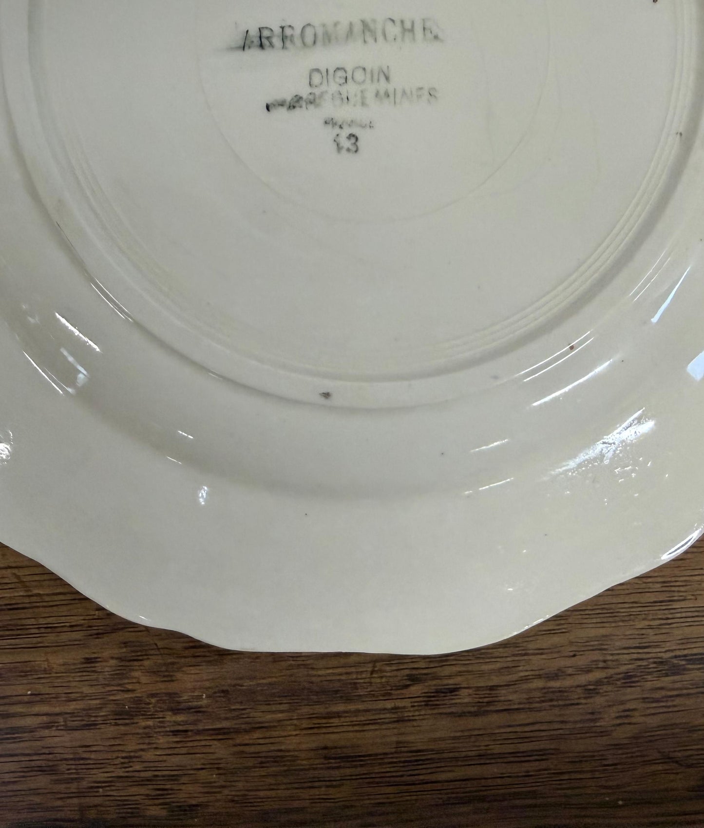 Sarreguemines"ARROMANCHES"Plate