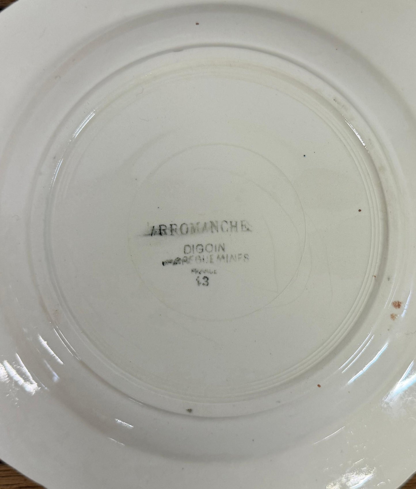 Sarreguemines"ARROMANCHES"Plate
