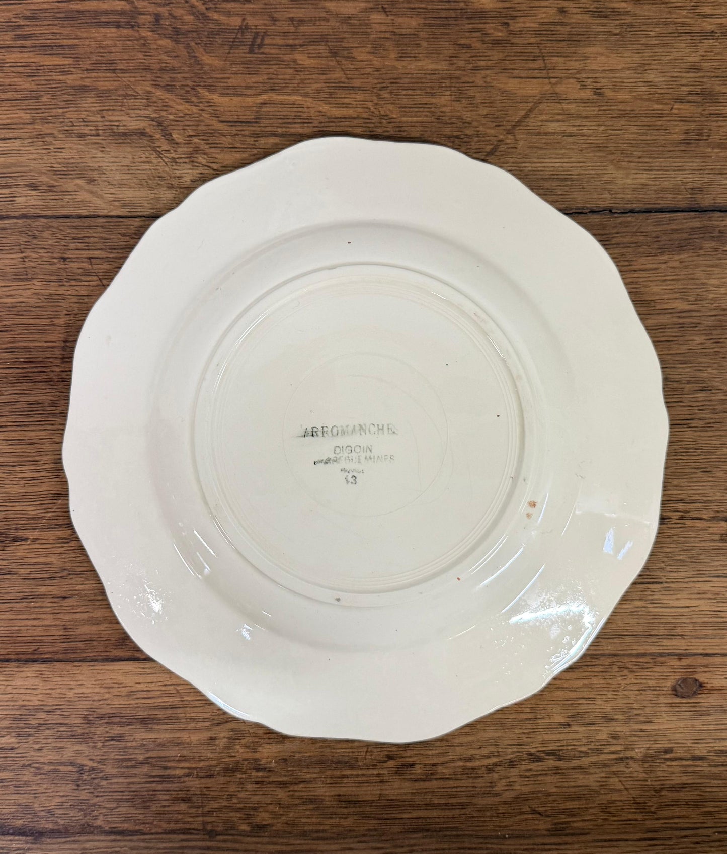 Sarreguemines"ARROMANCHES"Plate
