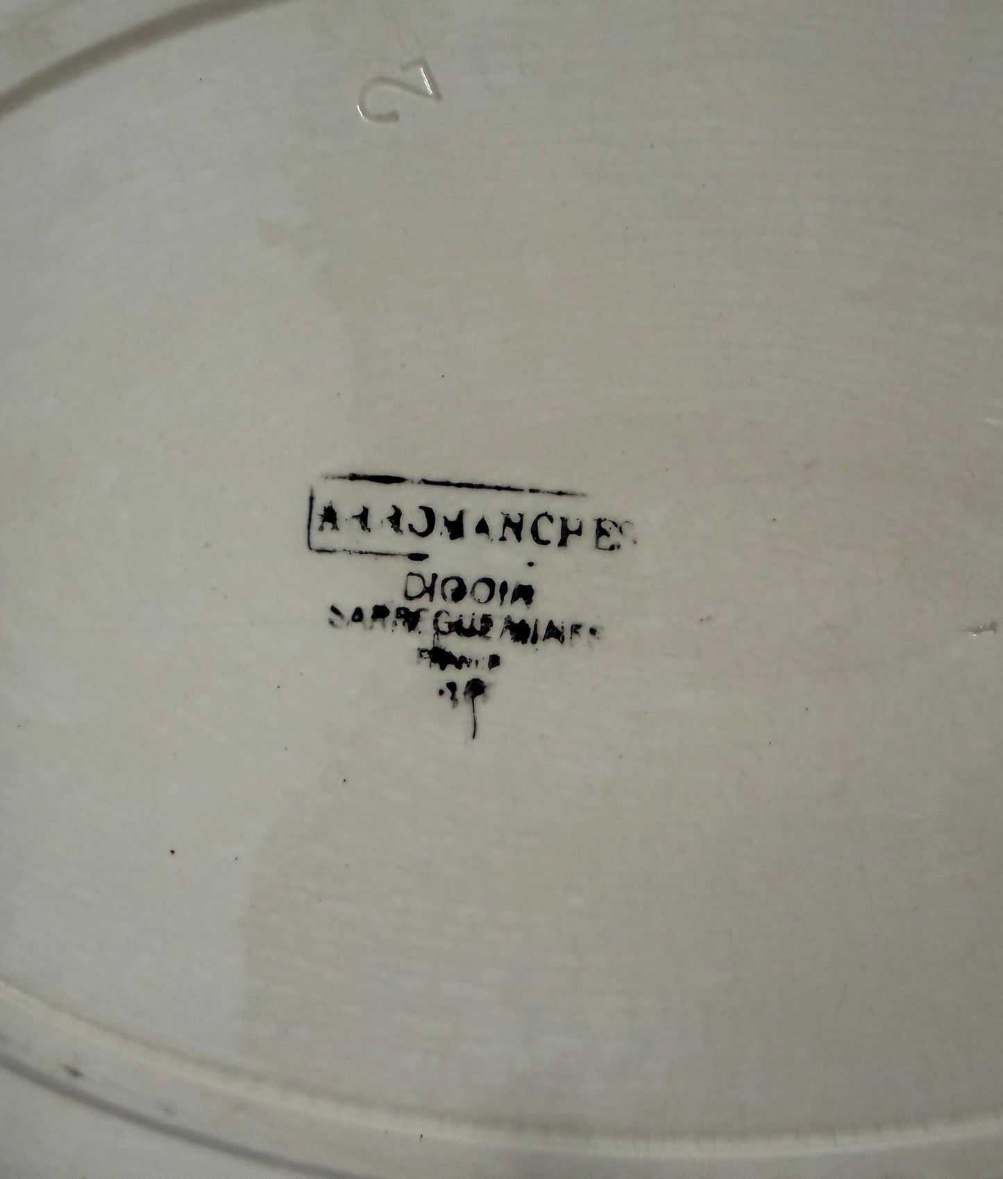 Sarreguemines"ARROMANCHES" Plate XL