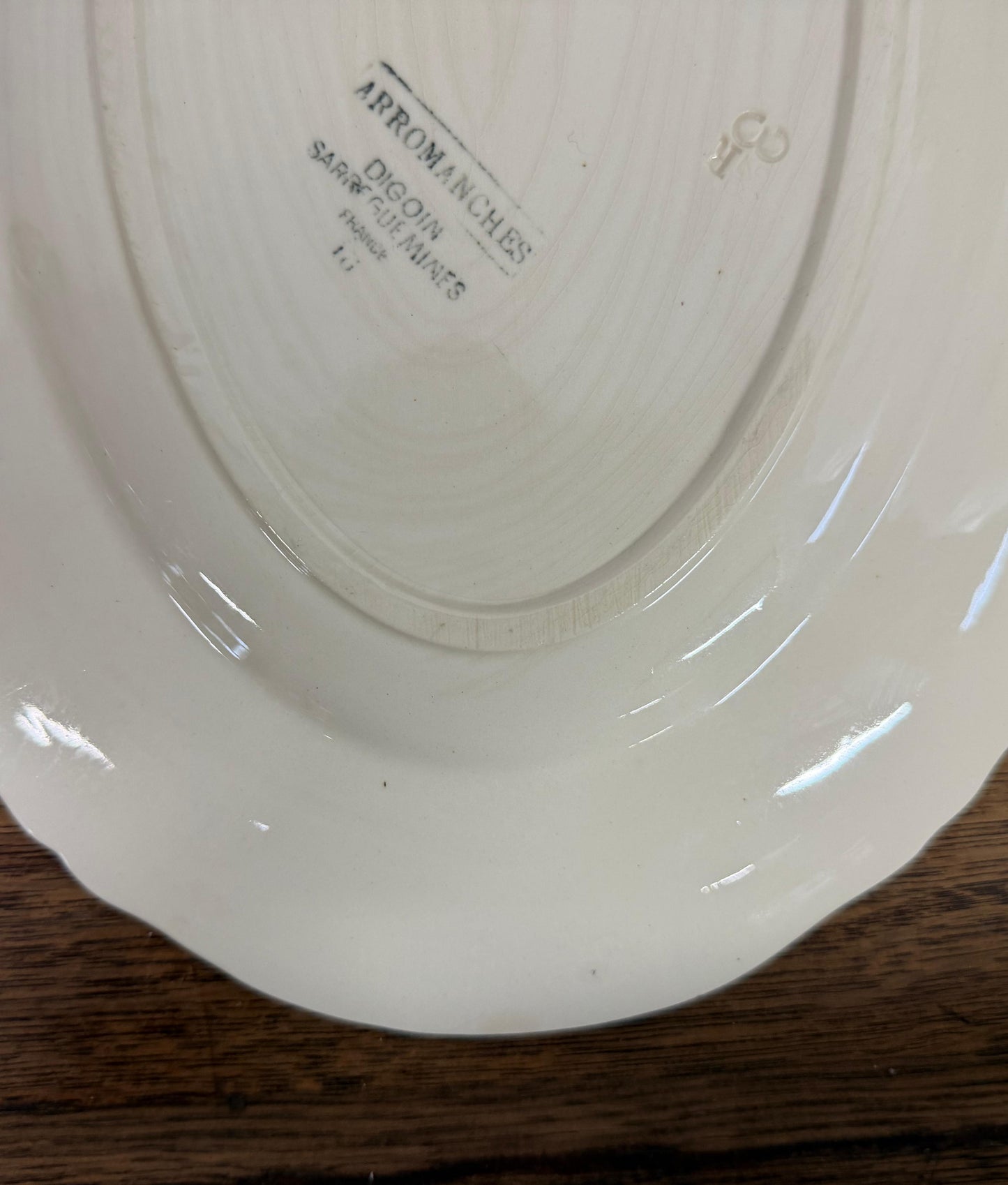 Sarreguemines"ARROMANCHES" Plate L