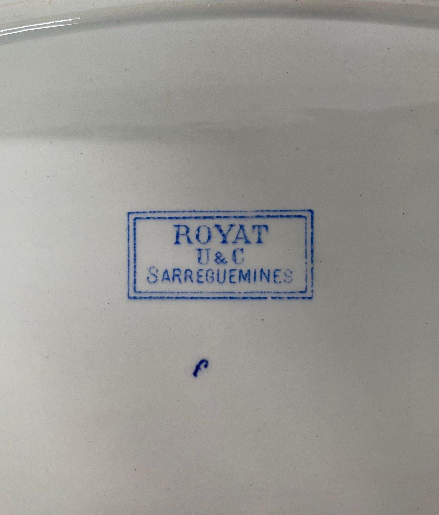 Sarreguemines"ROYAT U&C"Oval Plate