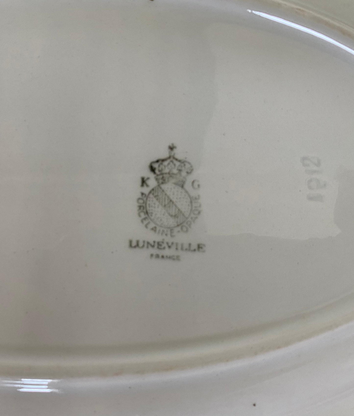 "Lunéville "Oval Plate