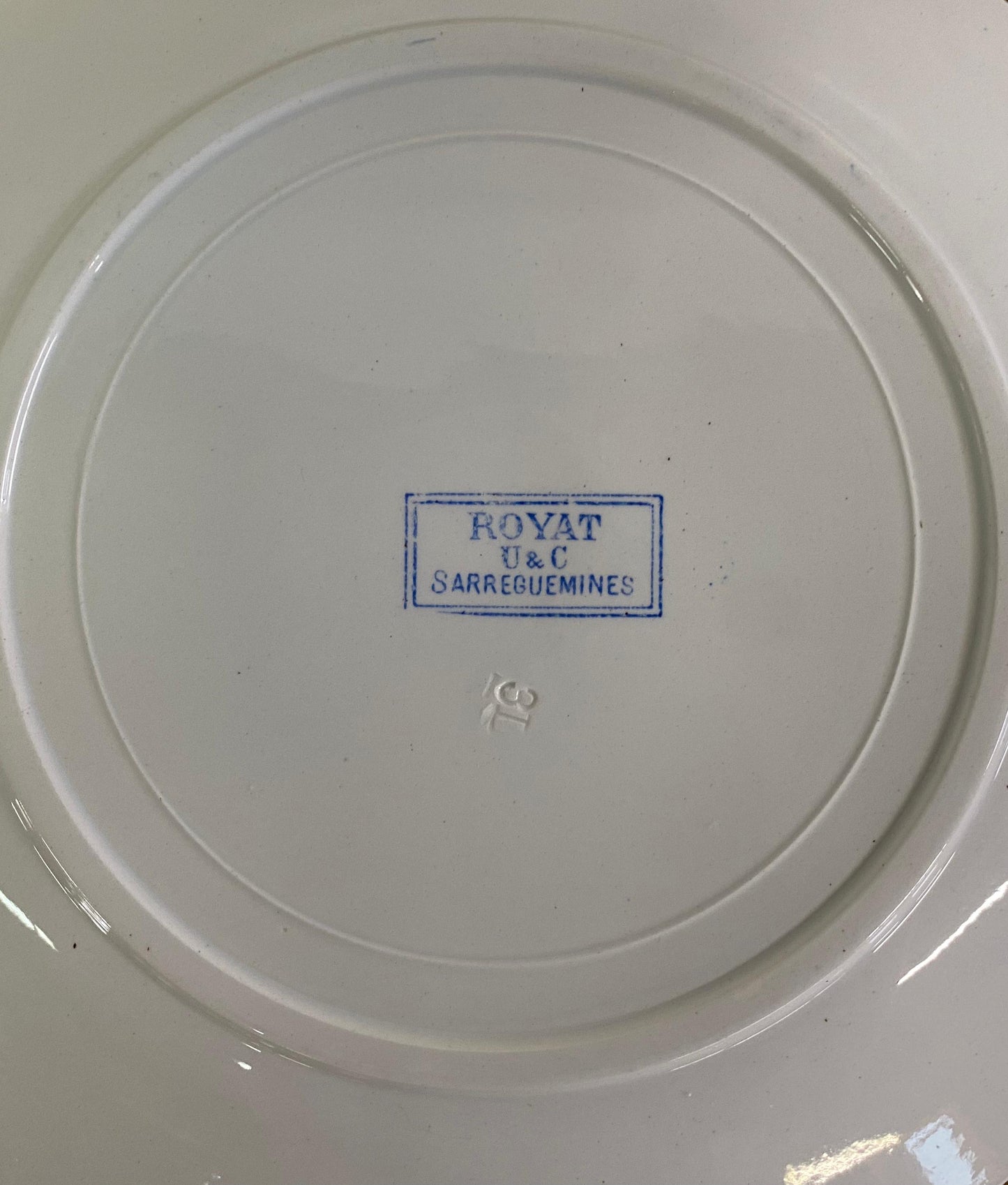 "Sarreguemines "dinner Plate