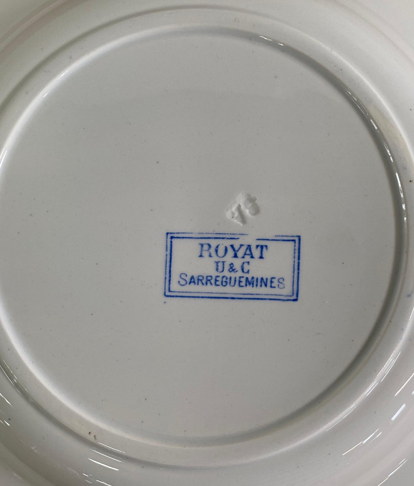 Sarreguemines"ROYAT U&C"Soup Plate