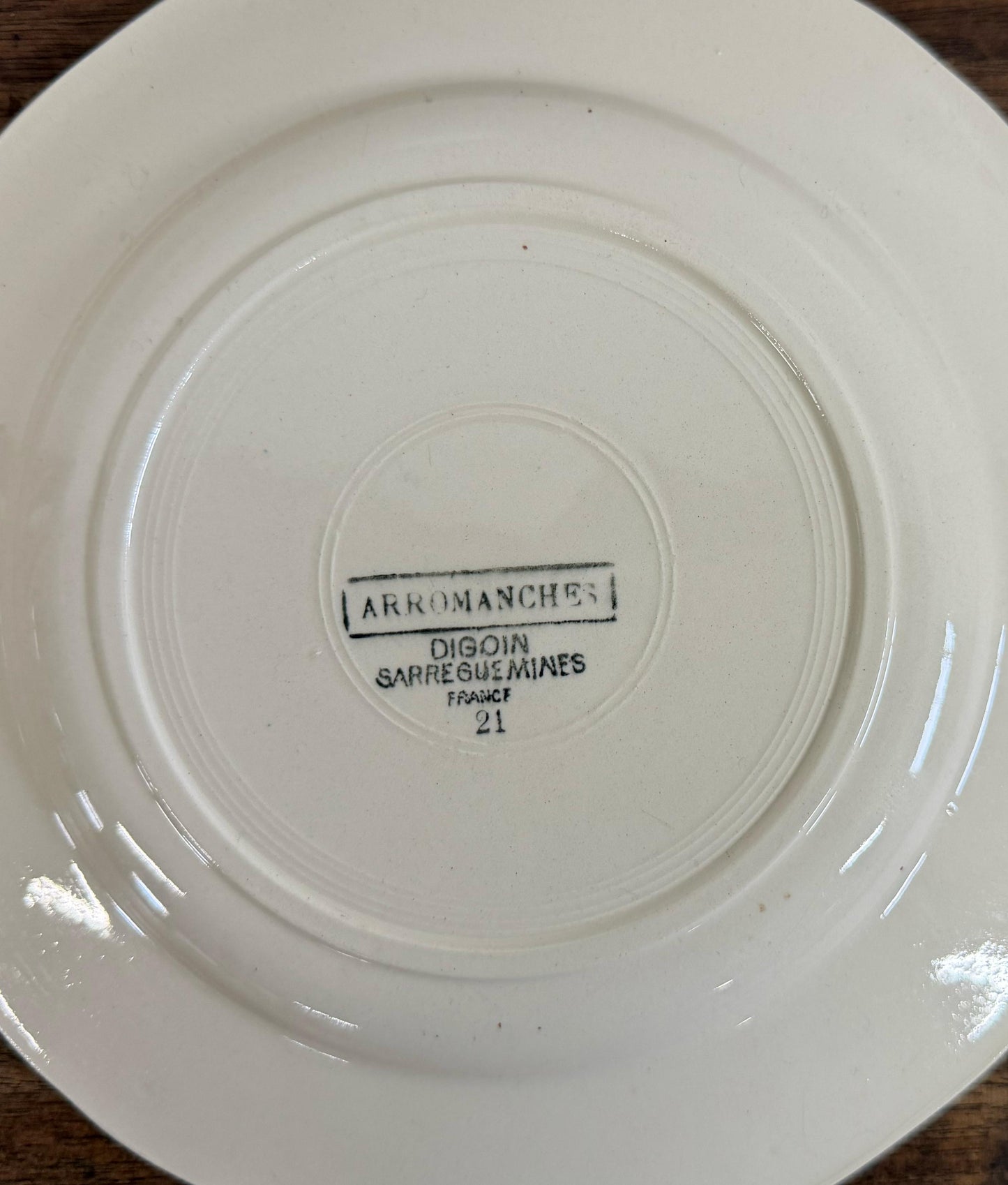 Sarreguemines"ARROMANCHES"Desert Plate