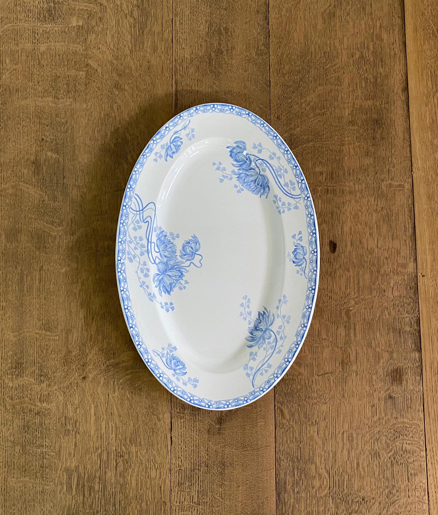 "Sarreguemines "Oval Plate