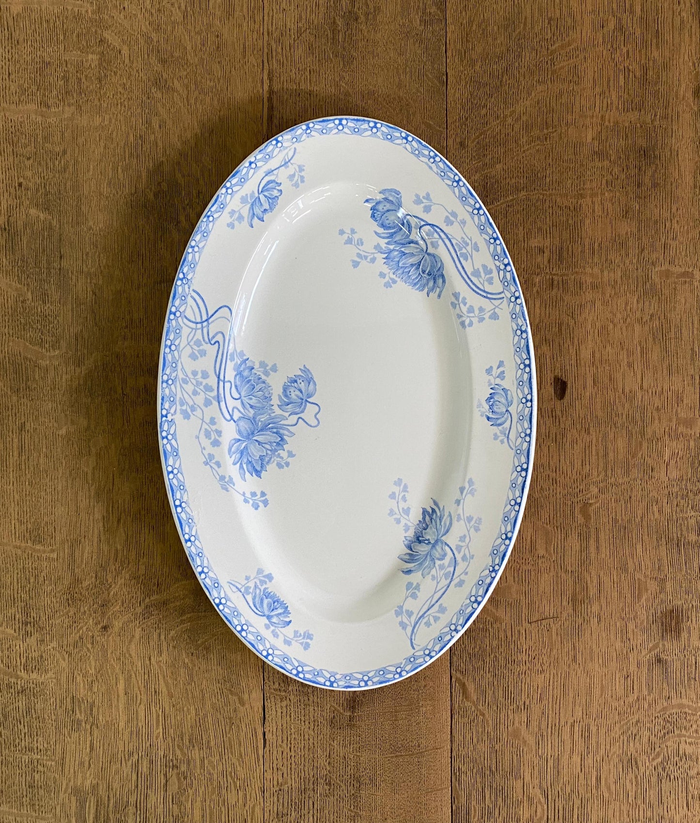 "Sarreguemines "Oval Plate