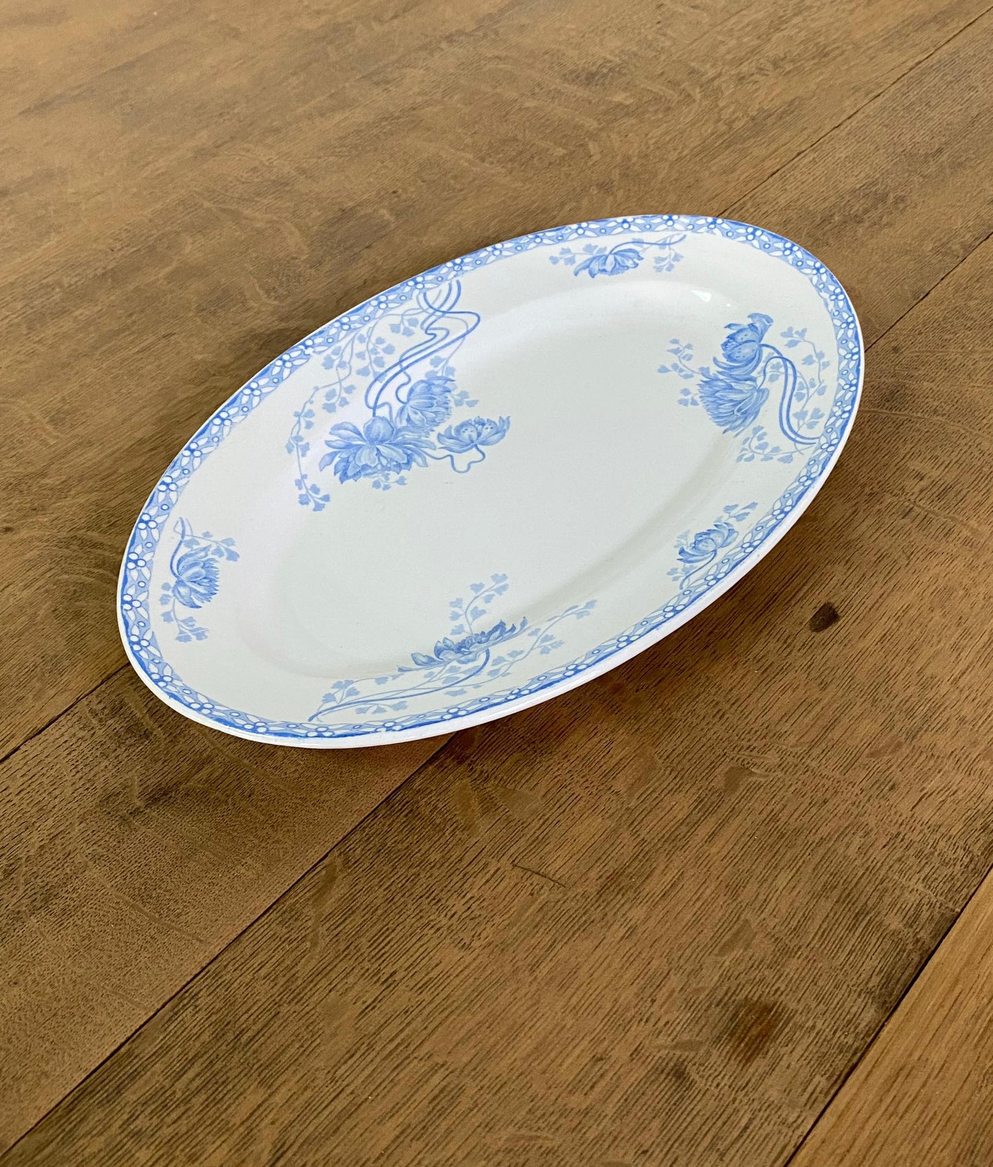 "Sarreguemines "Oval Plate