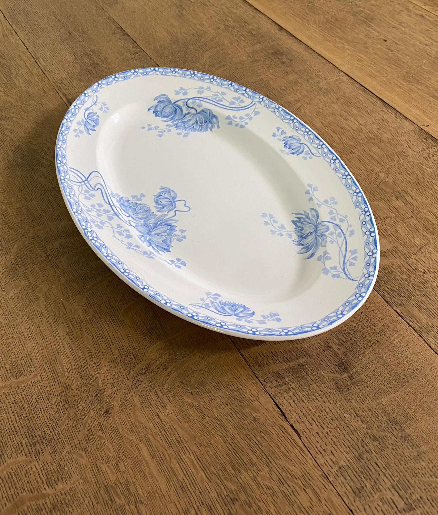 "Sarreguemines "Oval Plate