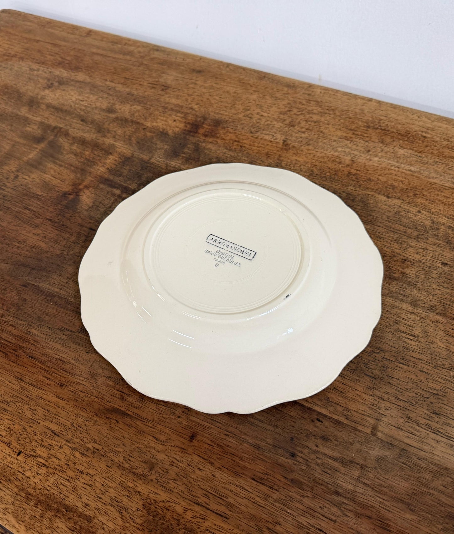 Sarreguemines"ARROMANCHES"Plate