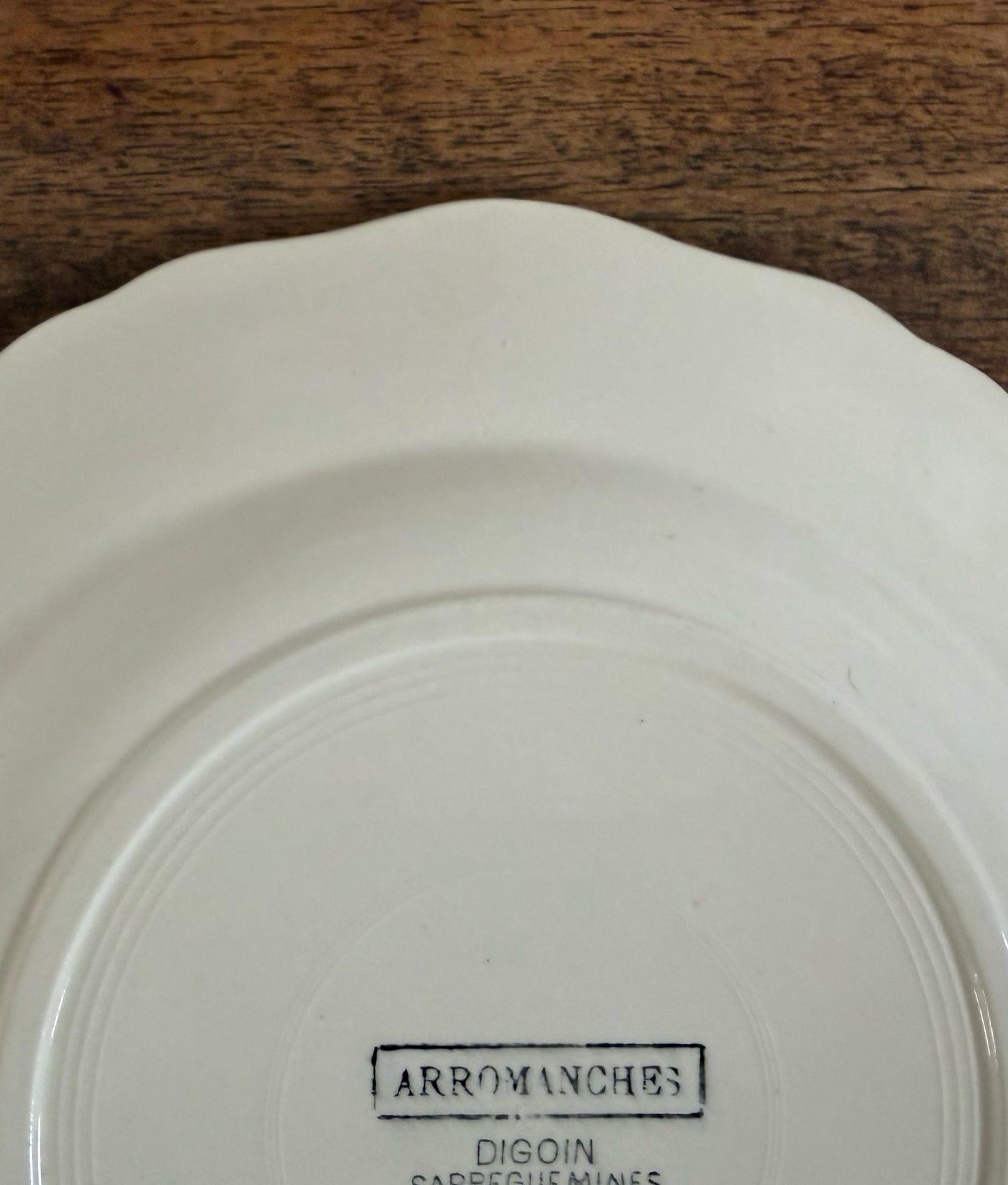 Sarreguemines"ARROMANCHES"Plate