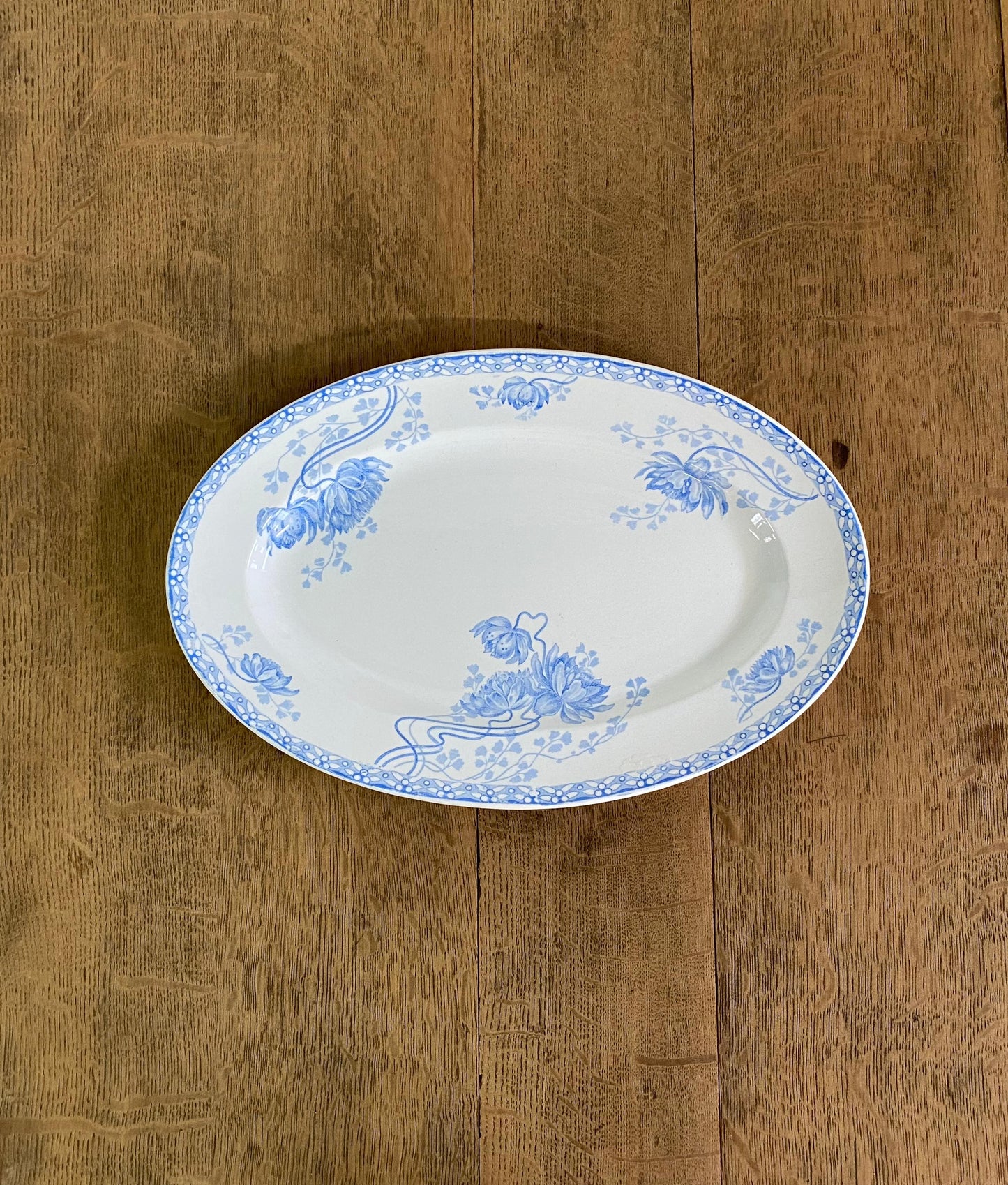 "Sarreguemines "Oval Plate