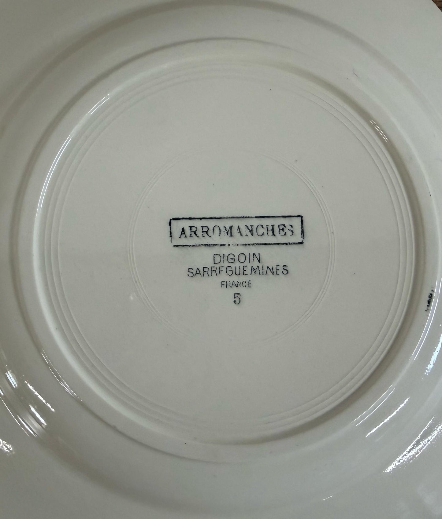 Sarreguemines"ARROMANCHES"Plate