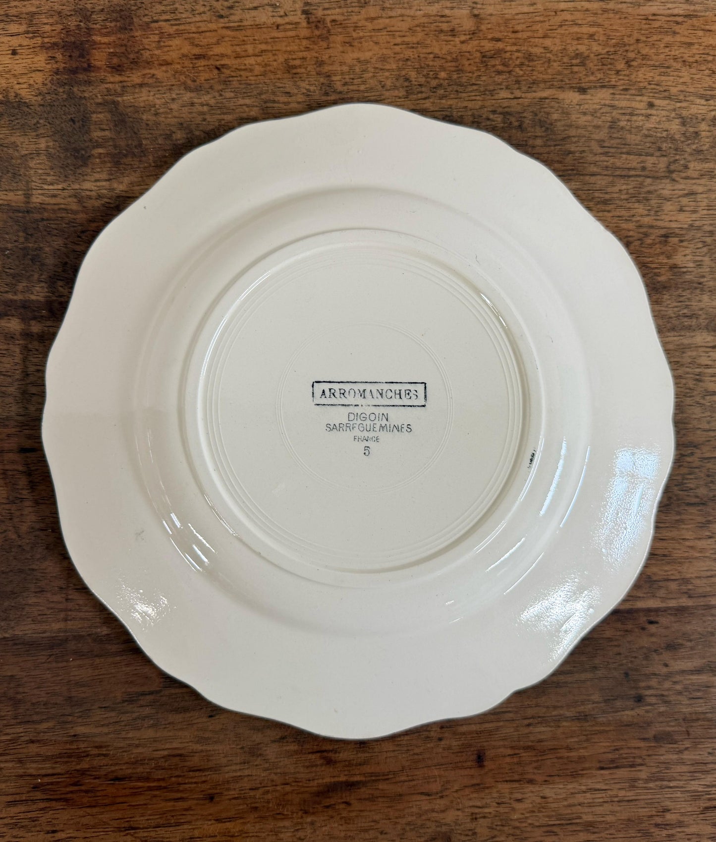 Sarreguemines"ARROMANCHES"Plate