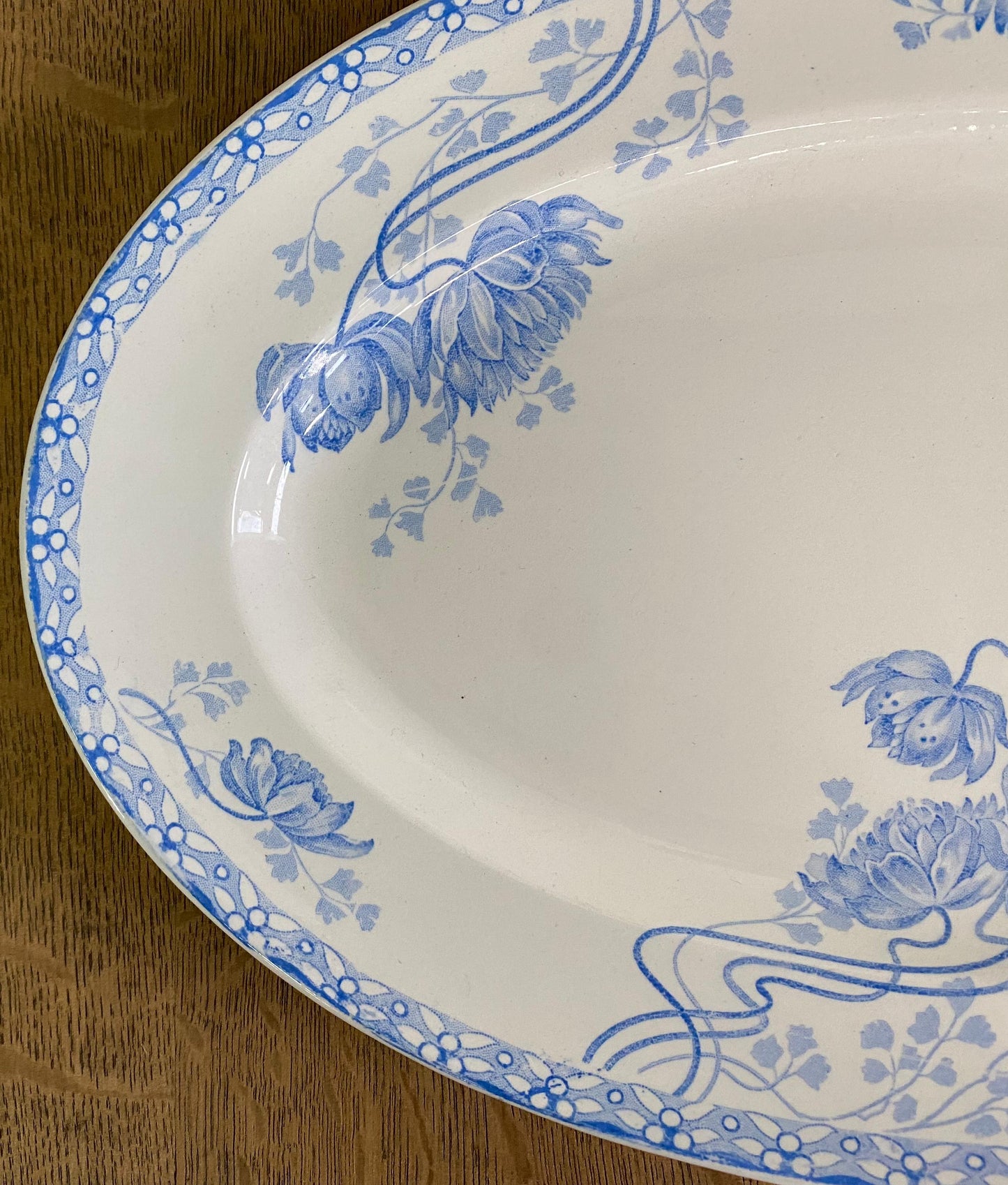 "Sarreguemines "Oval Plate