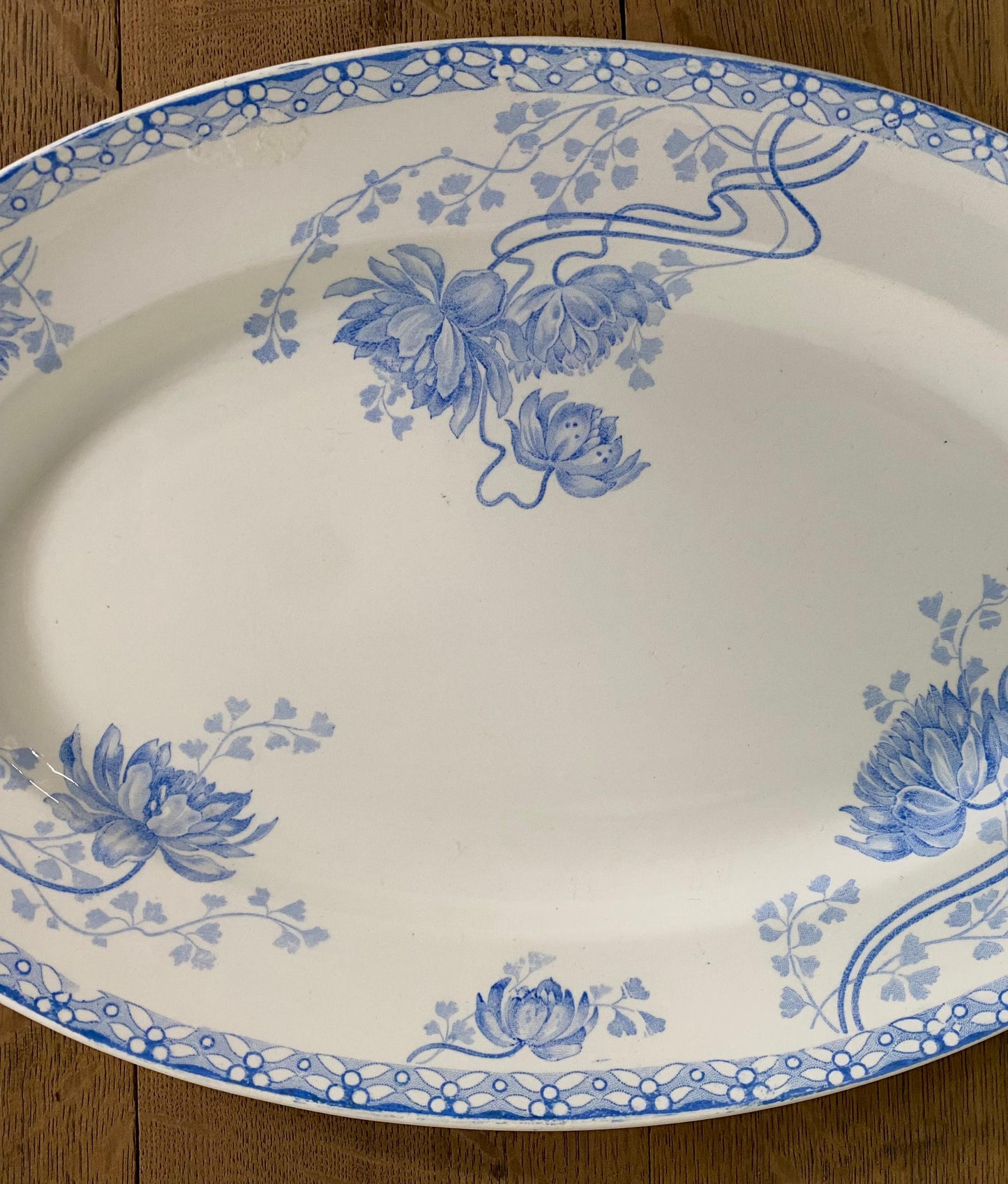 "Sarreguemines "Oval Plate