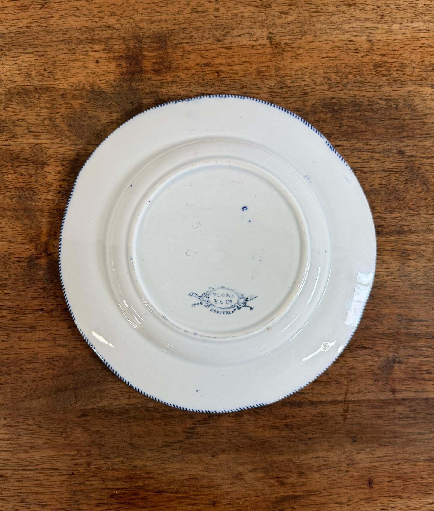 FLORA"Creil et Montereau"Desert Plate