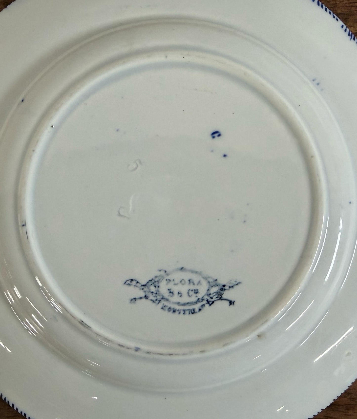 FLORA"Creil et Montereau"Desert Plate