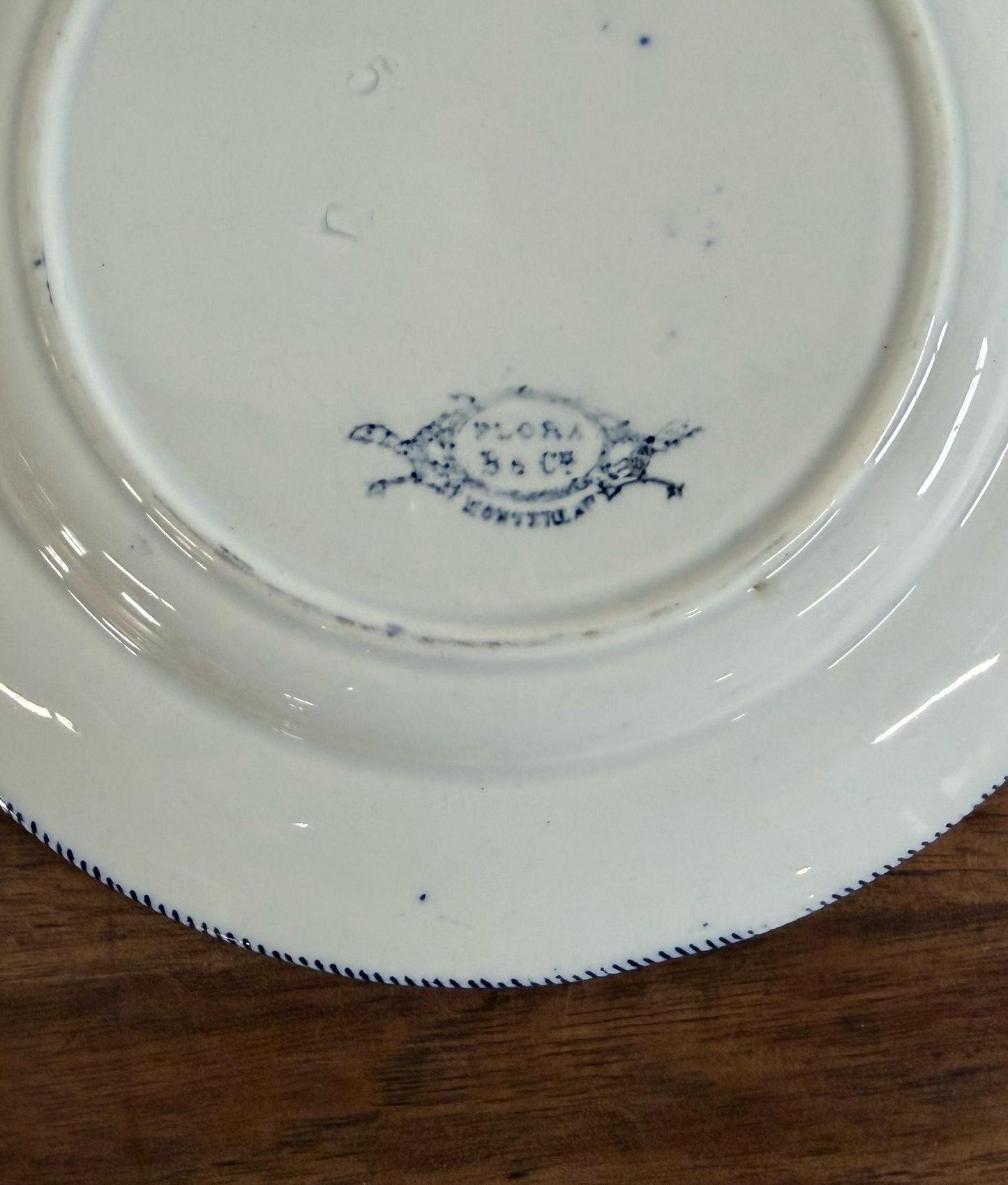 FLORA"Creil et Montereau"Desert Plate