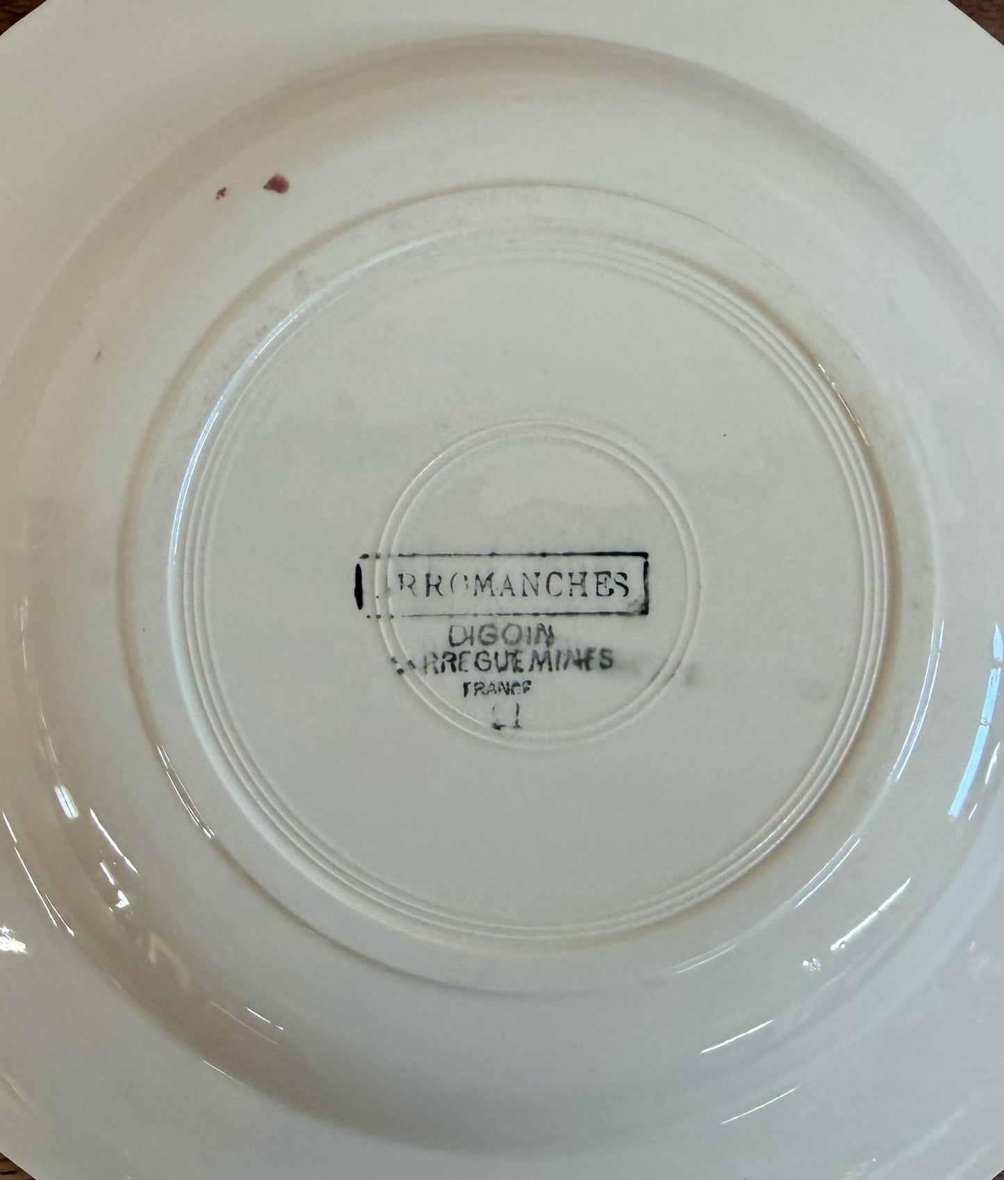 Sarreguemines"ARROMANCHES"Soup Plate
