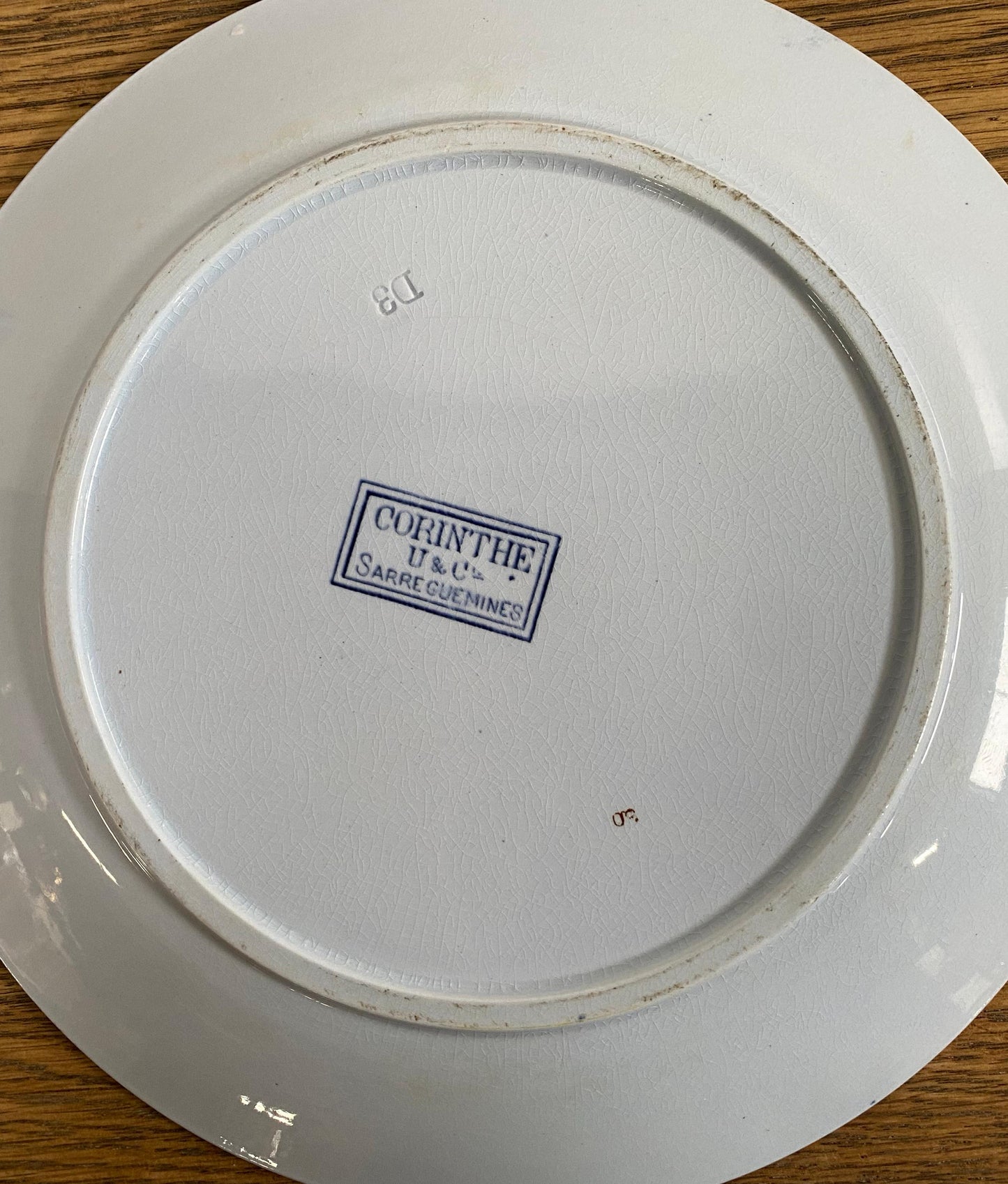 Sarreguemines"CORIN'THE  U&C"Dinner Plate A