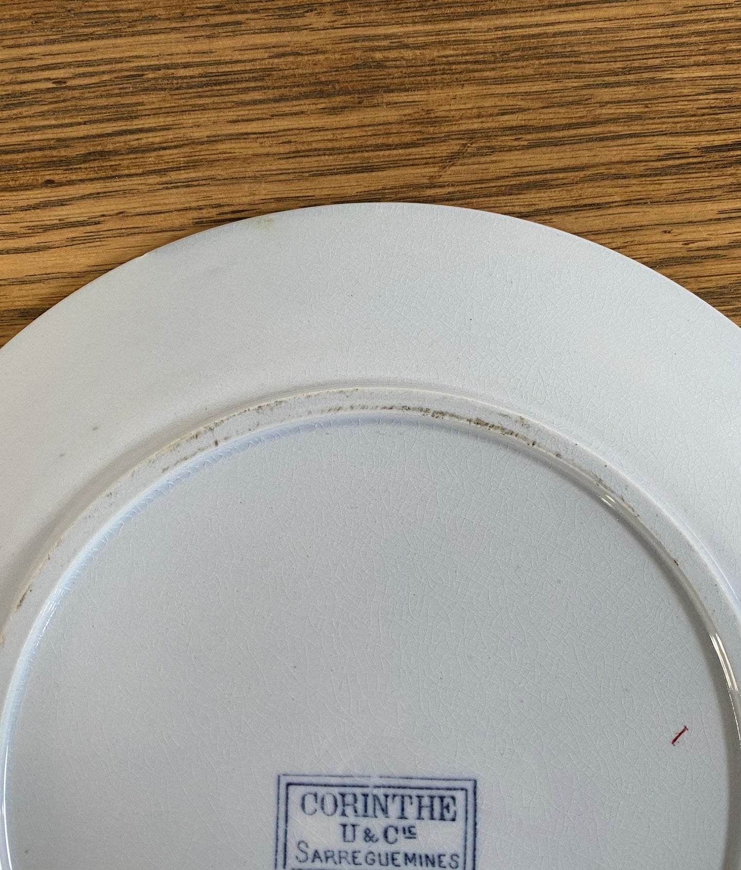 Sarreguemines"CORIN'THE  U&C"Dinner Plate B