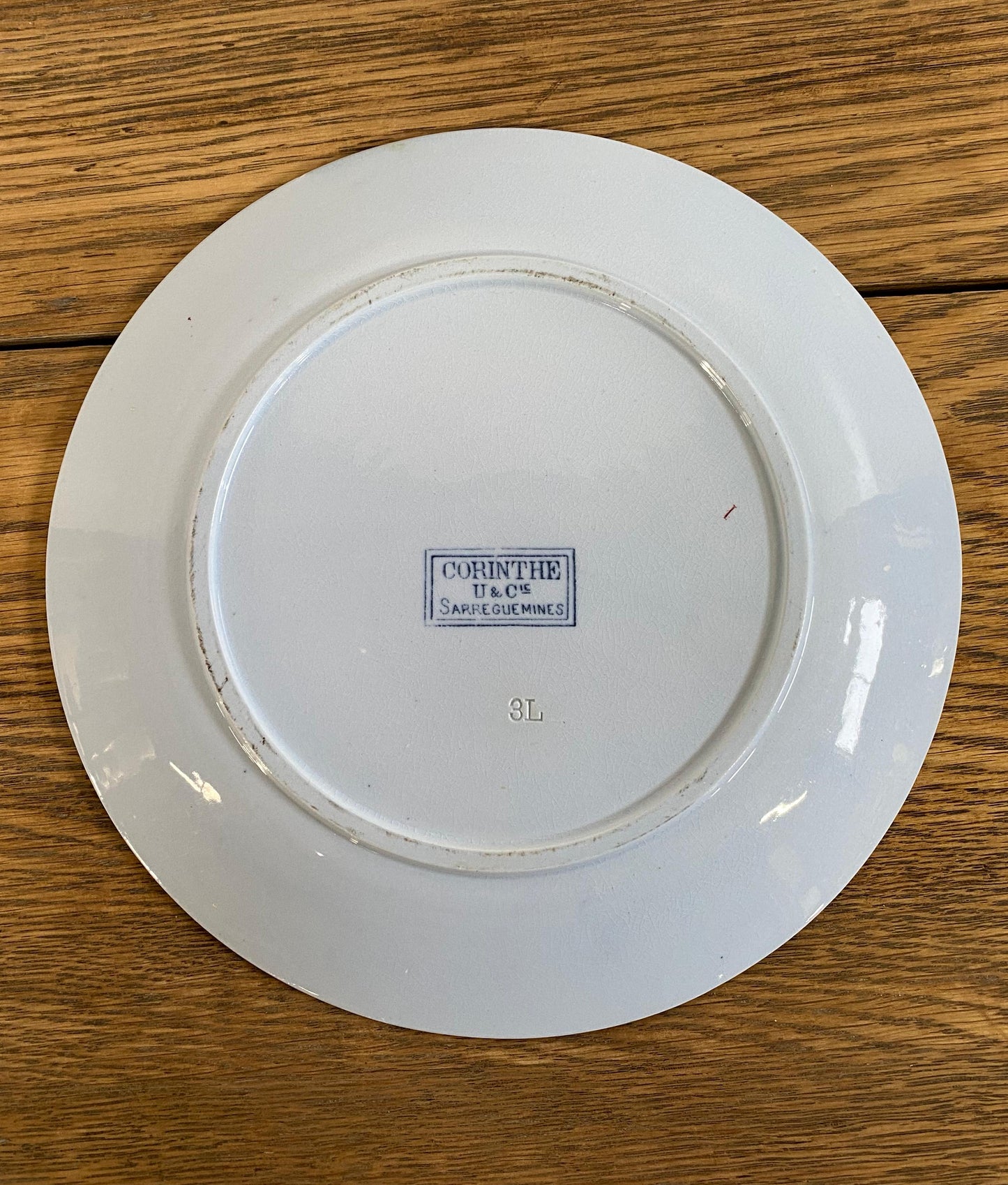 Sarreguemines"CORIN'THE  U&C"Dinner Plate B
