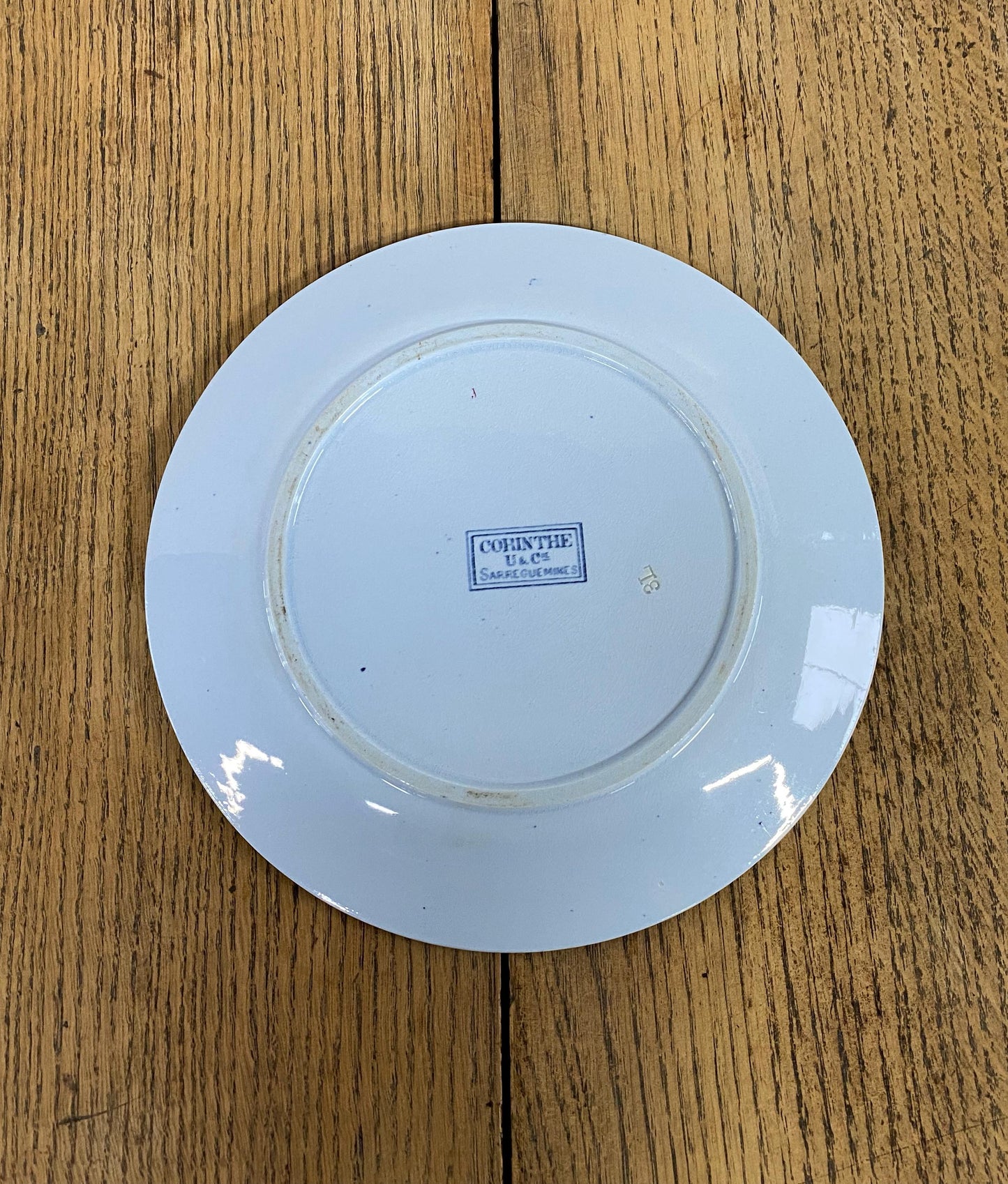 Sarreguemines"CORIN'THE  U&C"Dinner Plate B