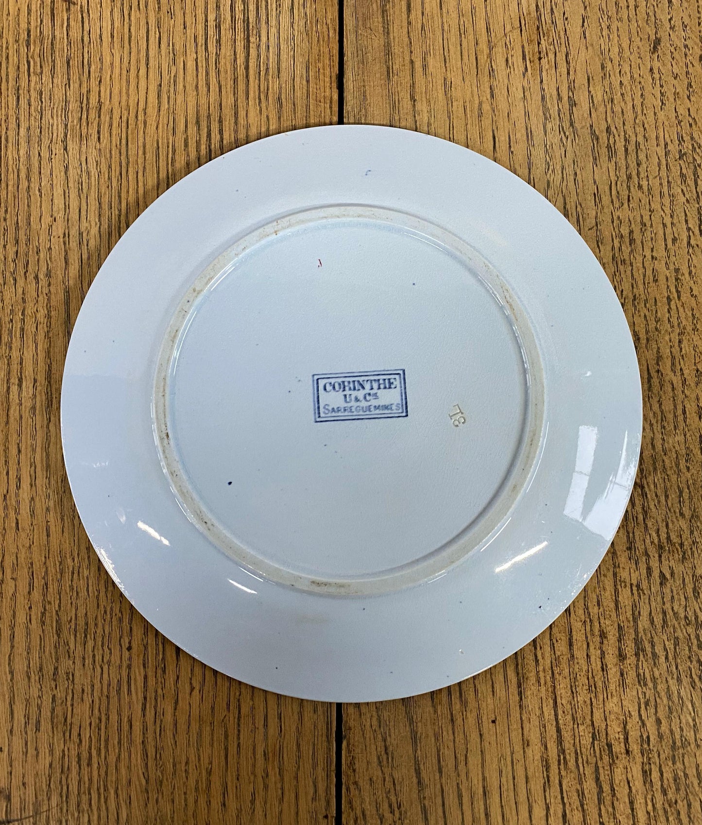 Sarreguemines"CORIN'THE  U&C"Dinner Plate B