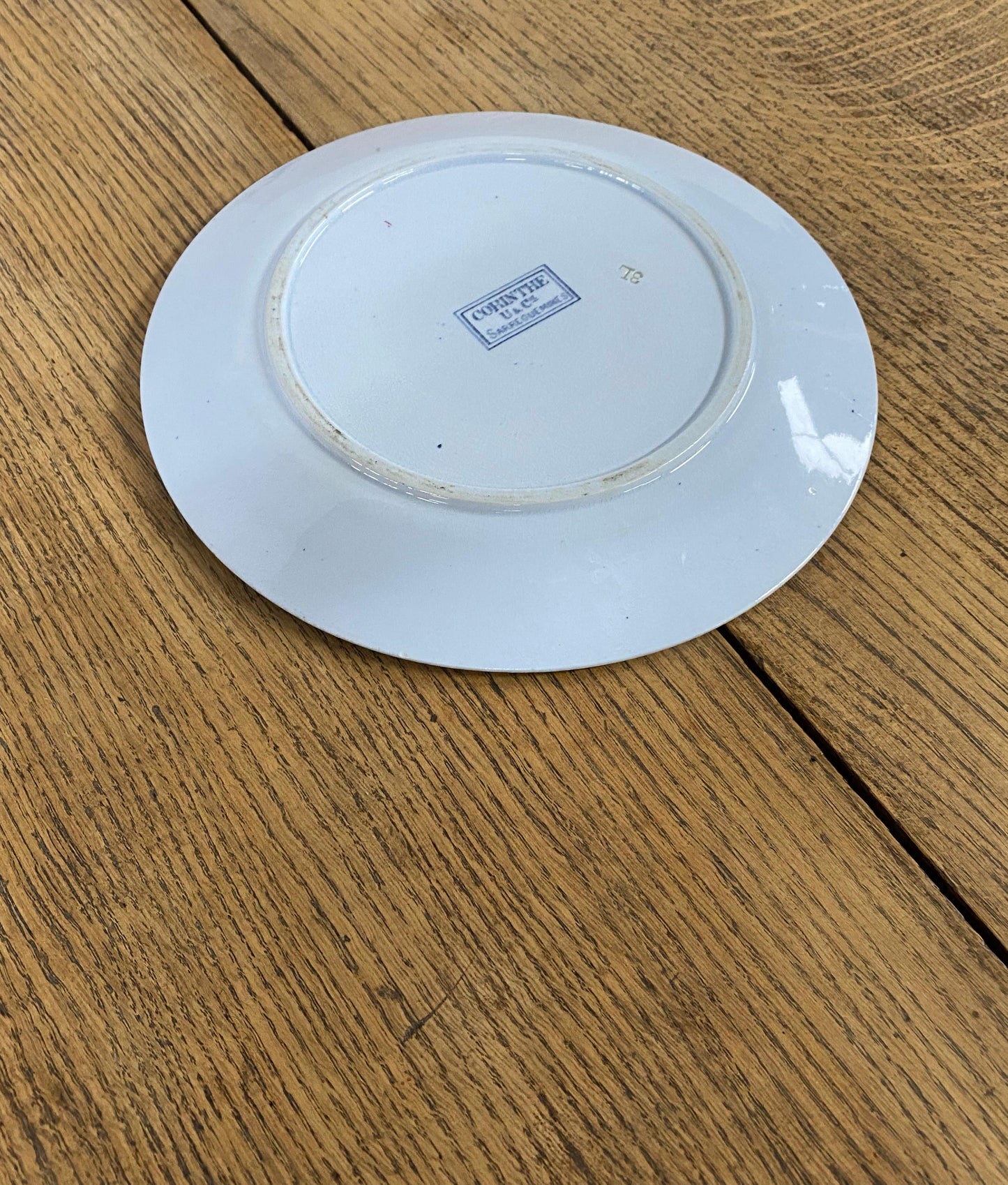 Sarreguemines"CORIN'THE  U&C"Dinner Plate B