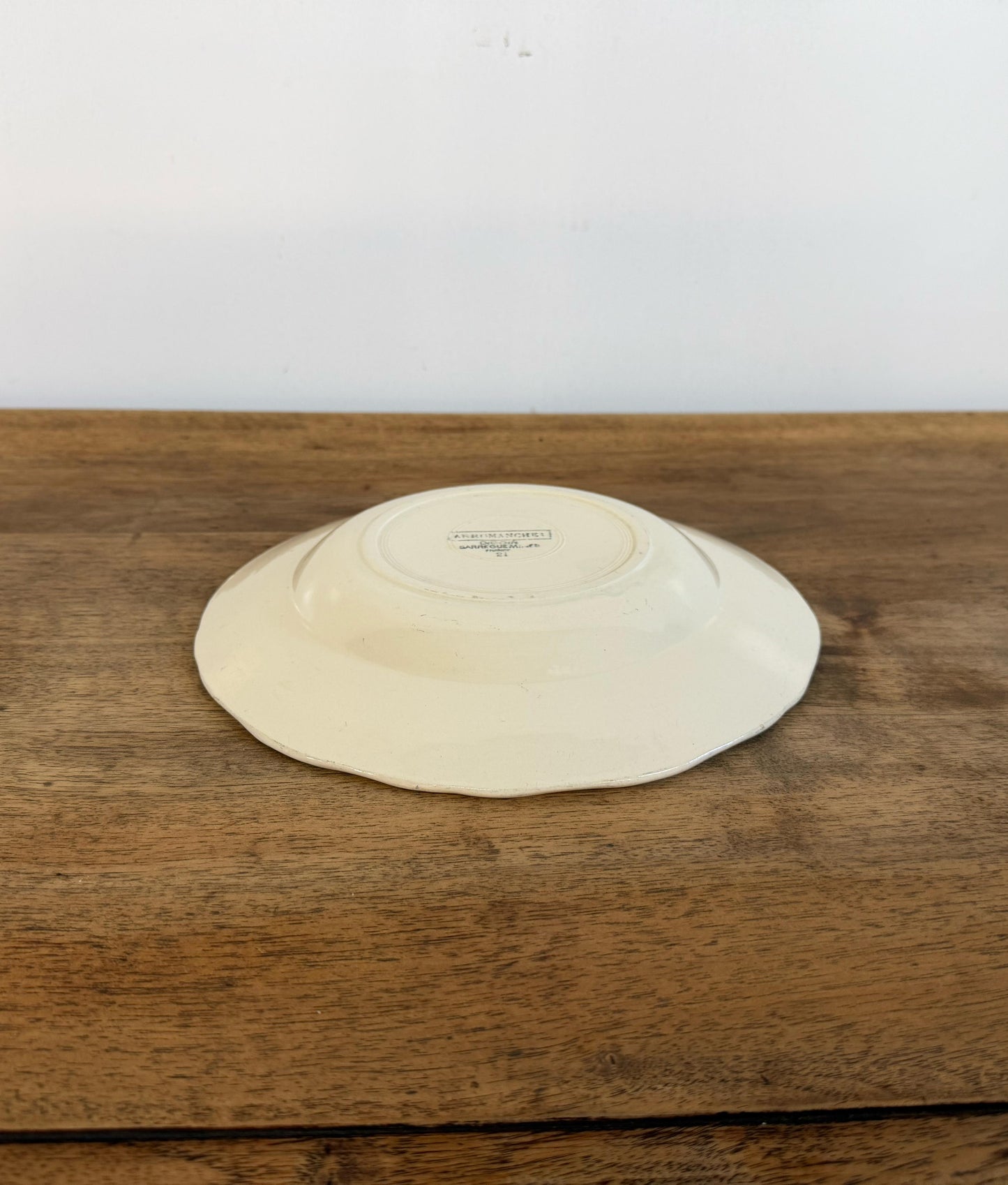 Sarreguemines"ARROMANCHES"Soup Plate