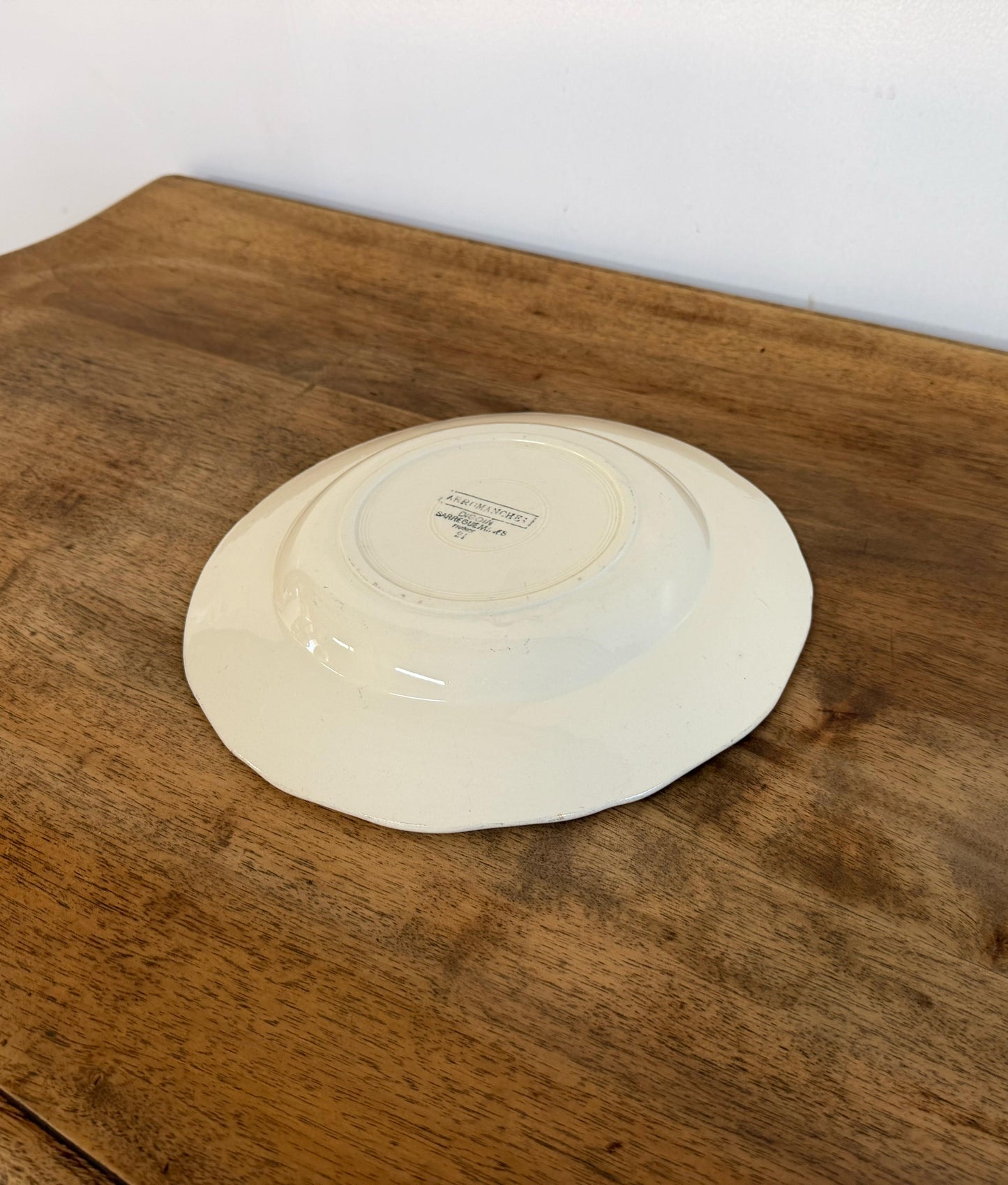 Sarreguemines"ARROMANCHES"Soup Plate