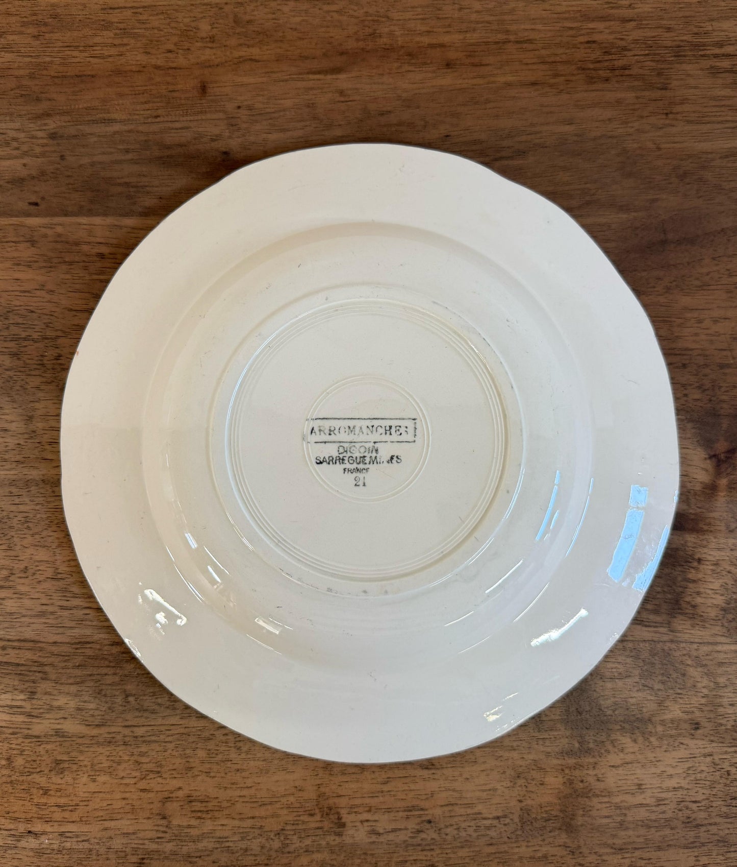 Sarreguemines"ARROMANCHES"Soup Plate