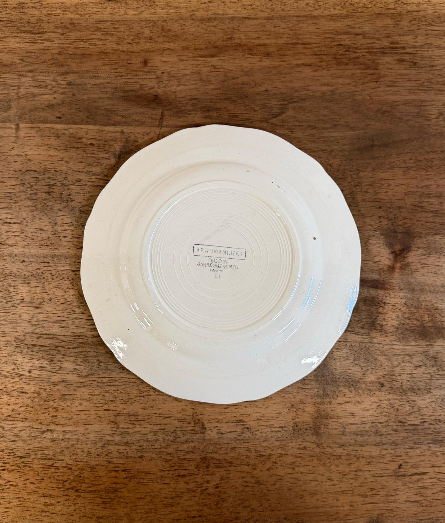 Sarreguemines"ARROMANCHES"Desert Plate