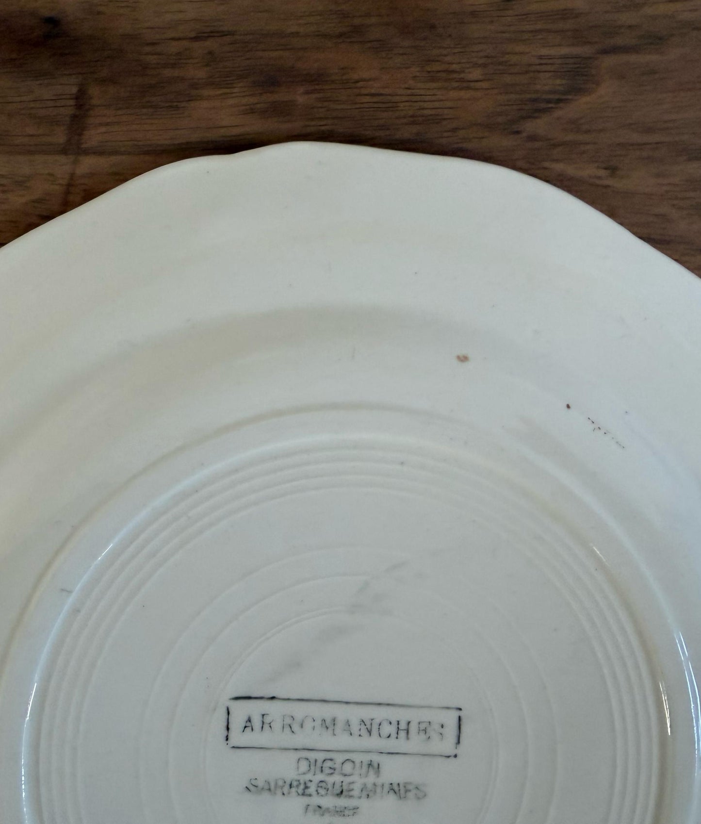 Sarreguemines"ARROMANCHES"Desert Plate