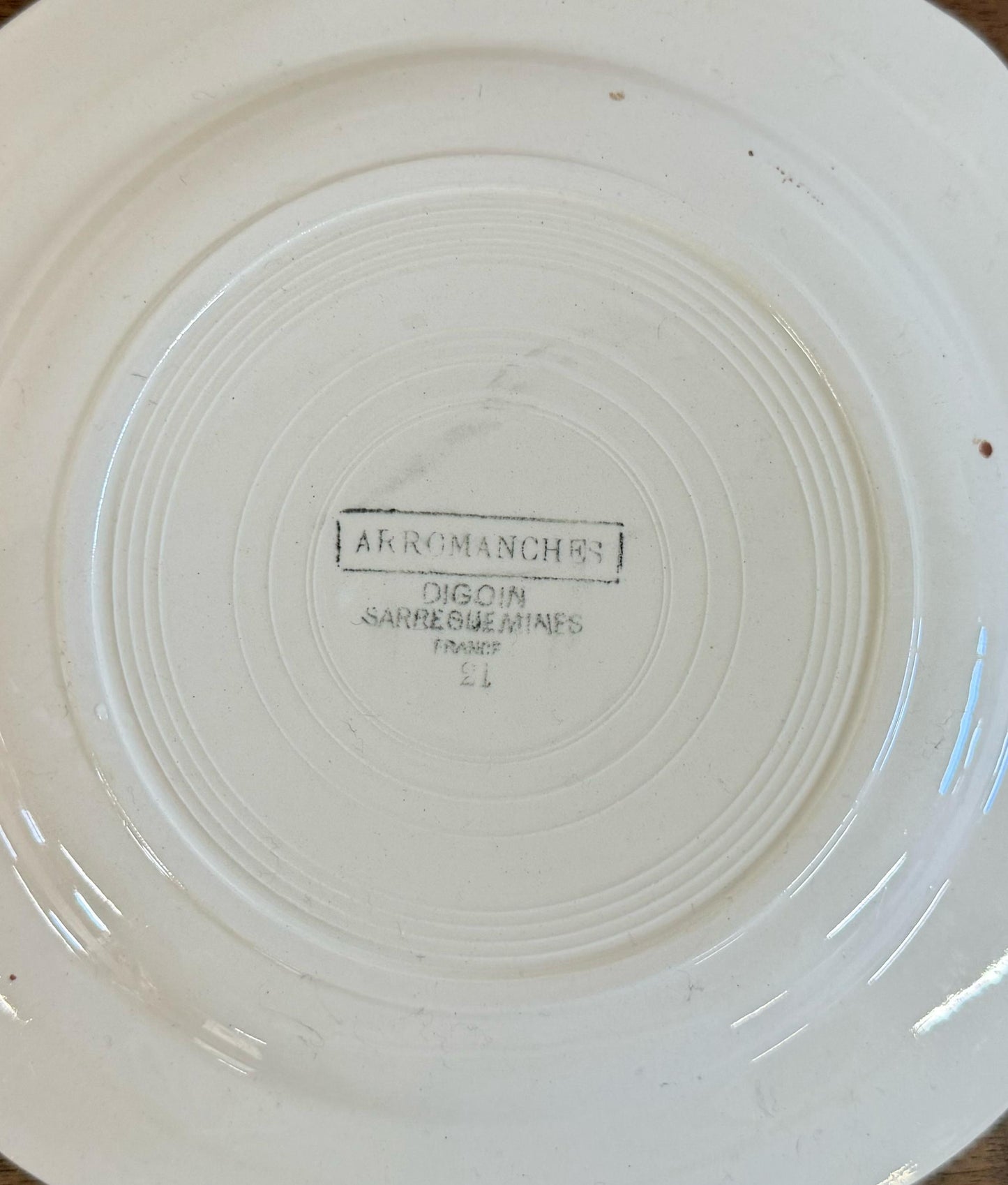 Sarreguemines"ARROMANCHES"Desert Plate