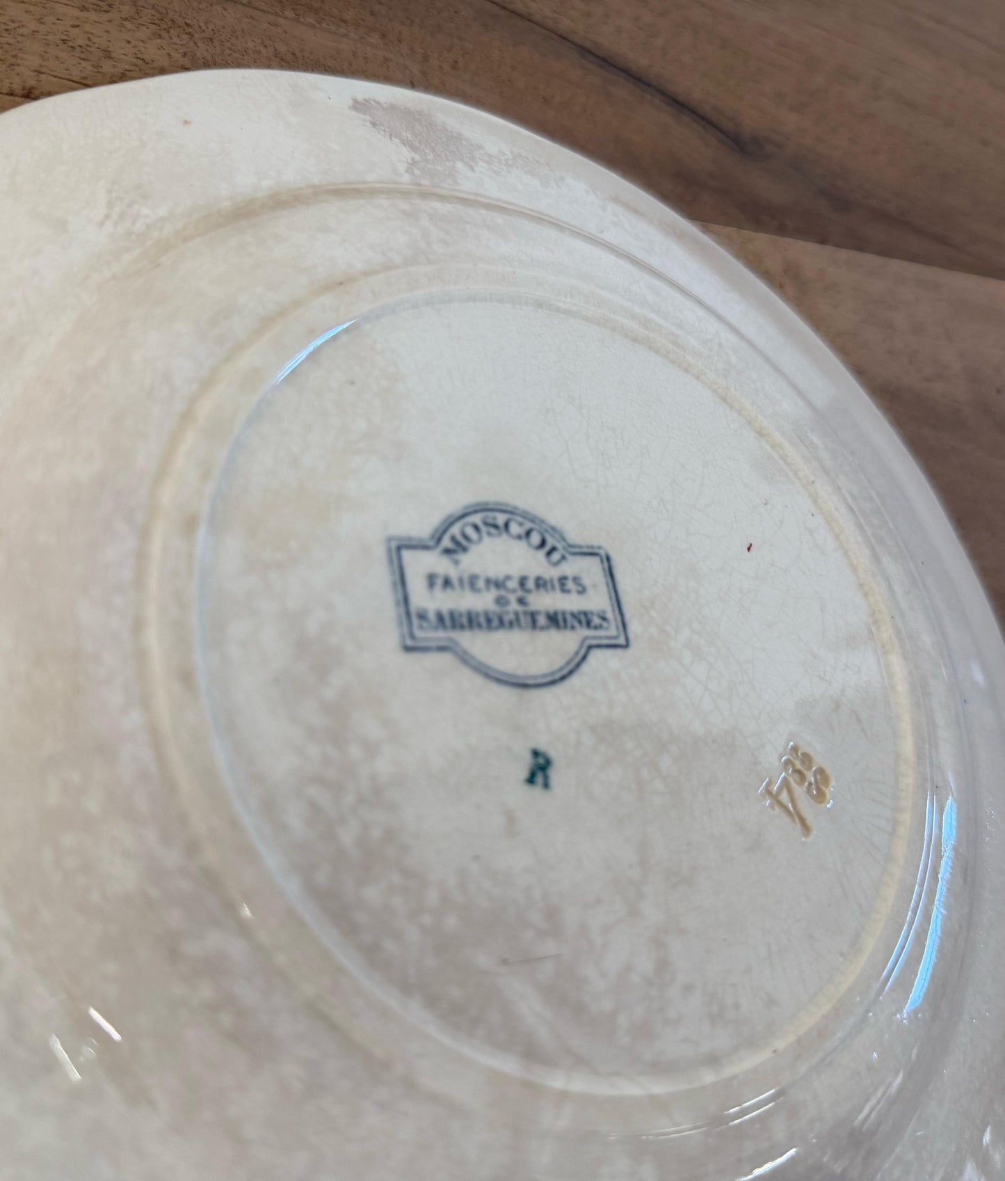Sarreguemines"Moscou"Desert Plate