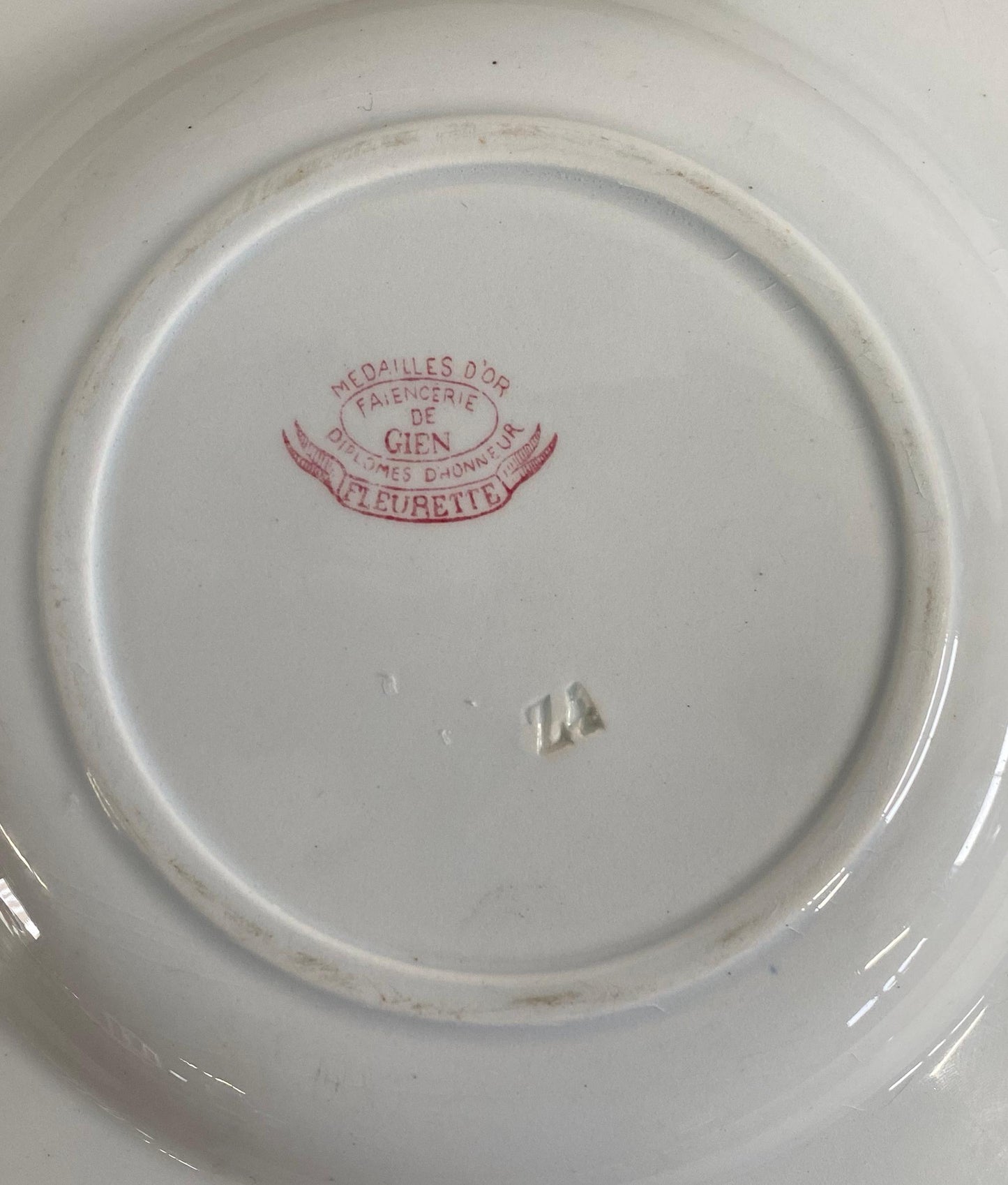 Gien"FLEURETTE"Soup Plate