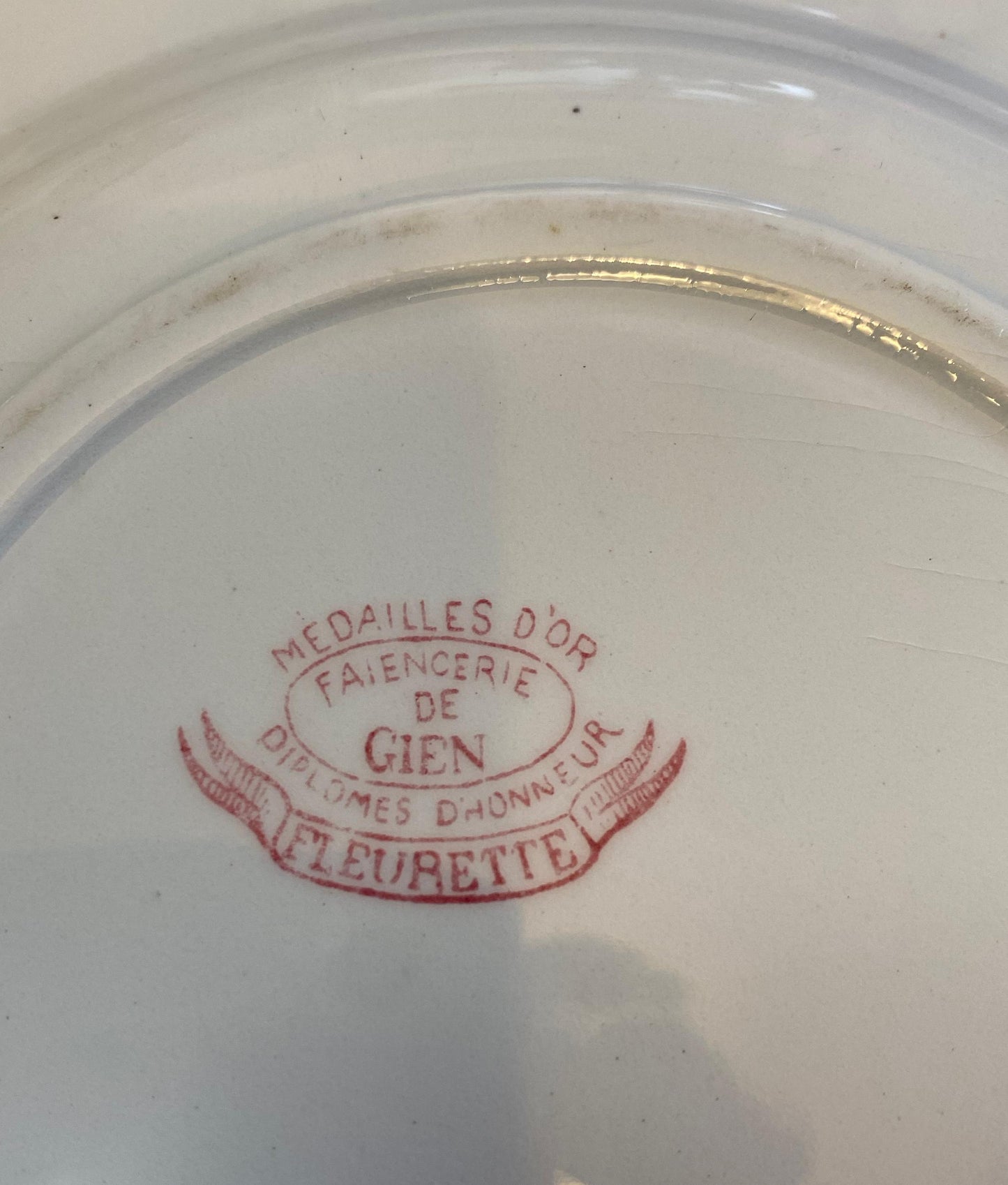 Gien"FLEURETTE" Plate
