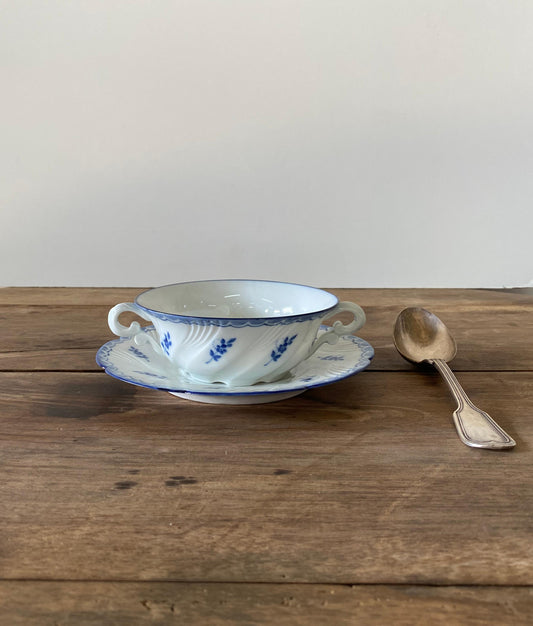 "LIMOGES"Soup cup&saucer