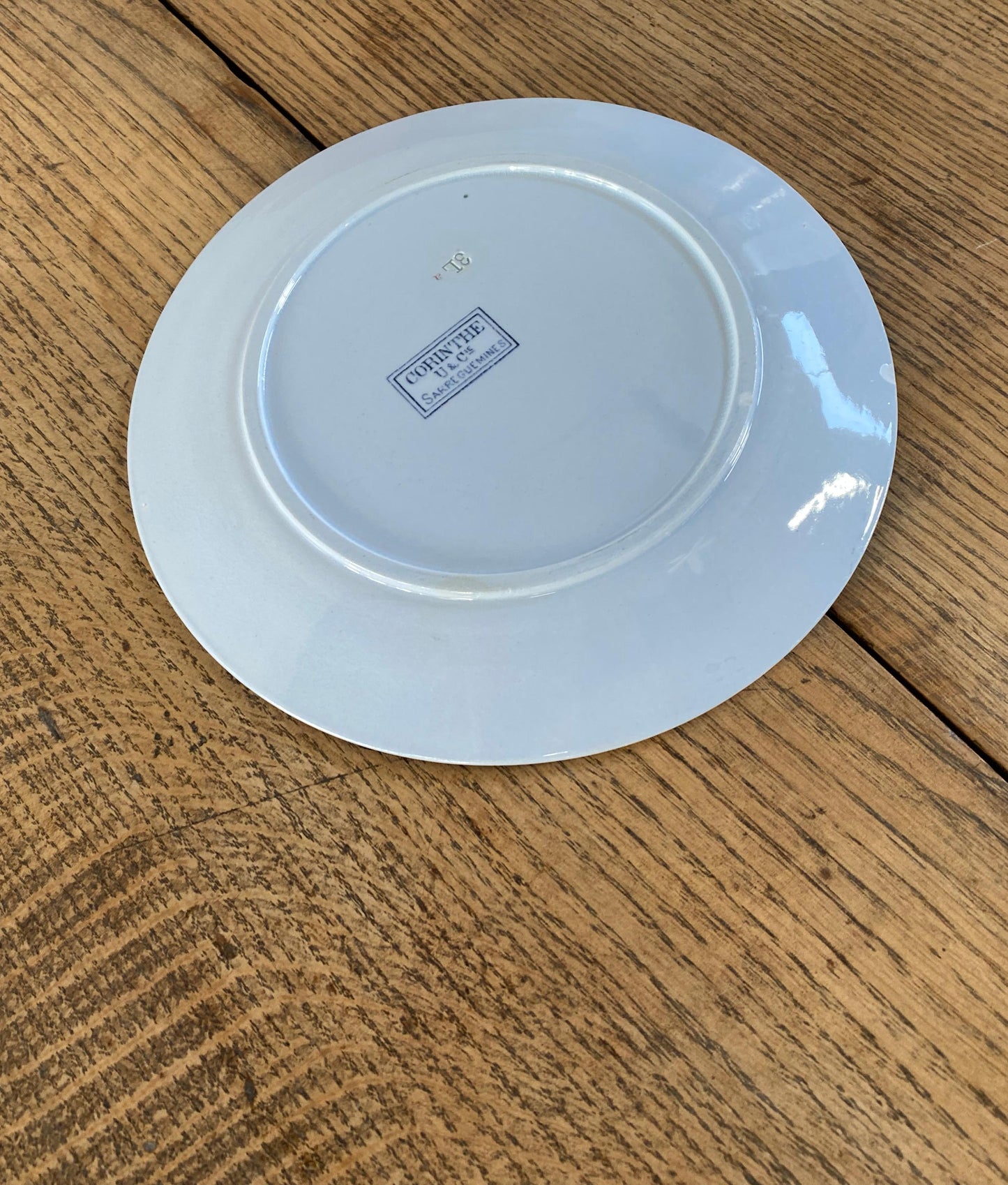 Sarreguemines"CORIN'THE  U&C"Dinner Plate A