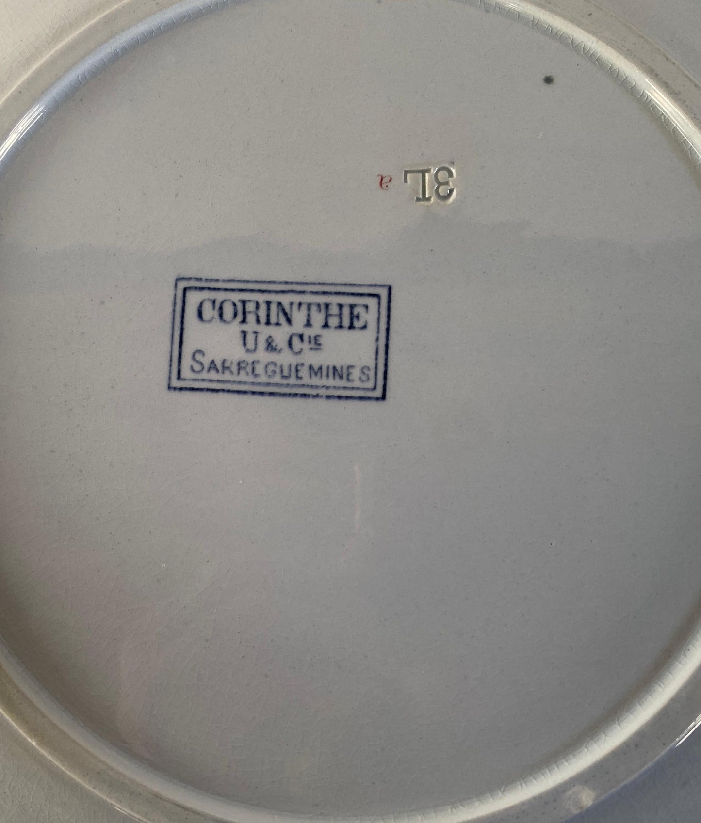 Sarreguemines"CORIN'THE  U&C"Dinner Plate A