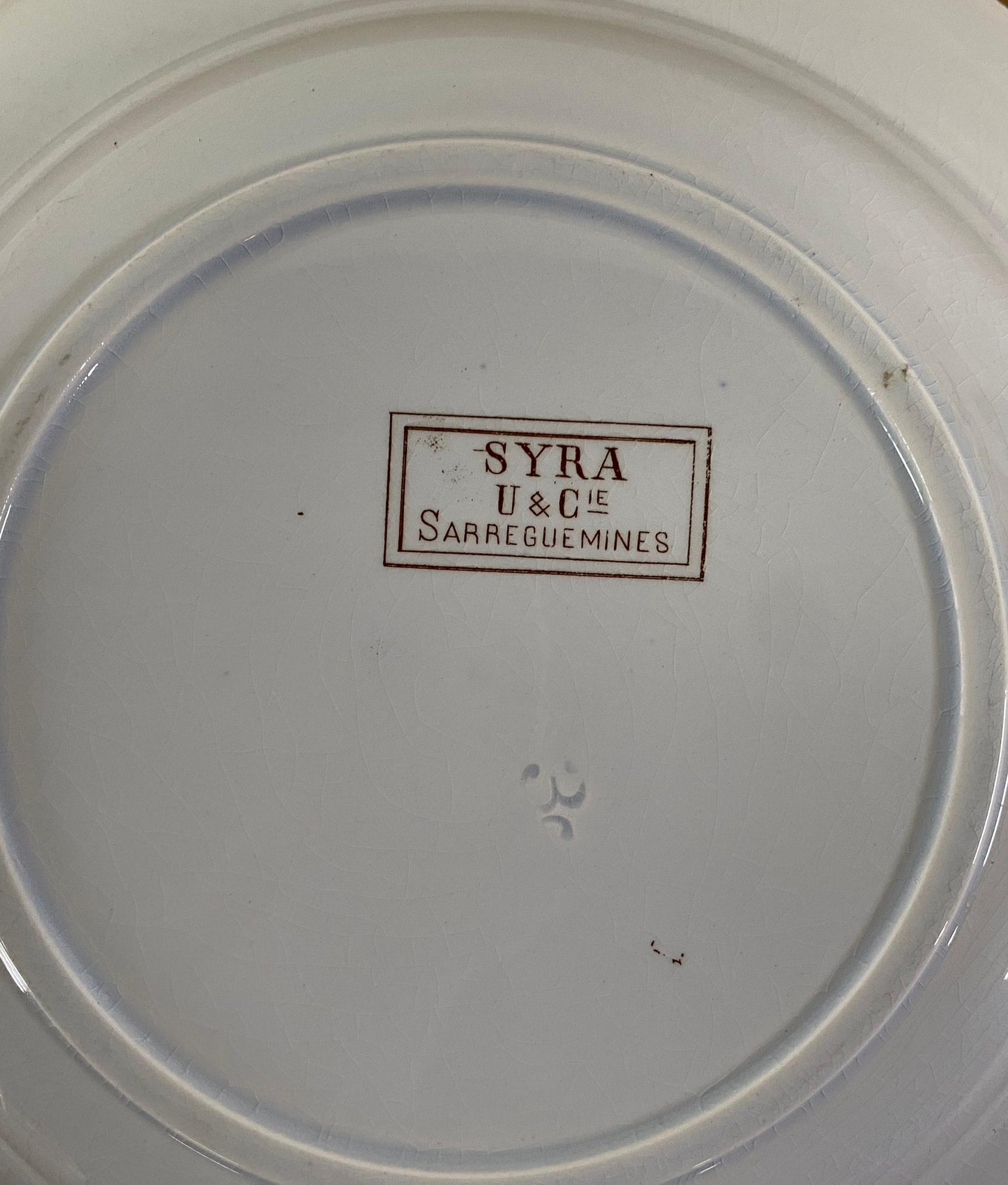 "SARREGUEMINES" Soup Plate