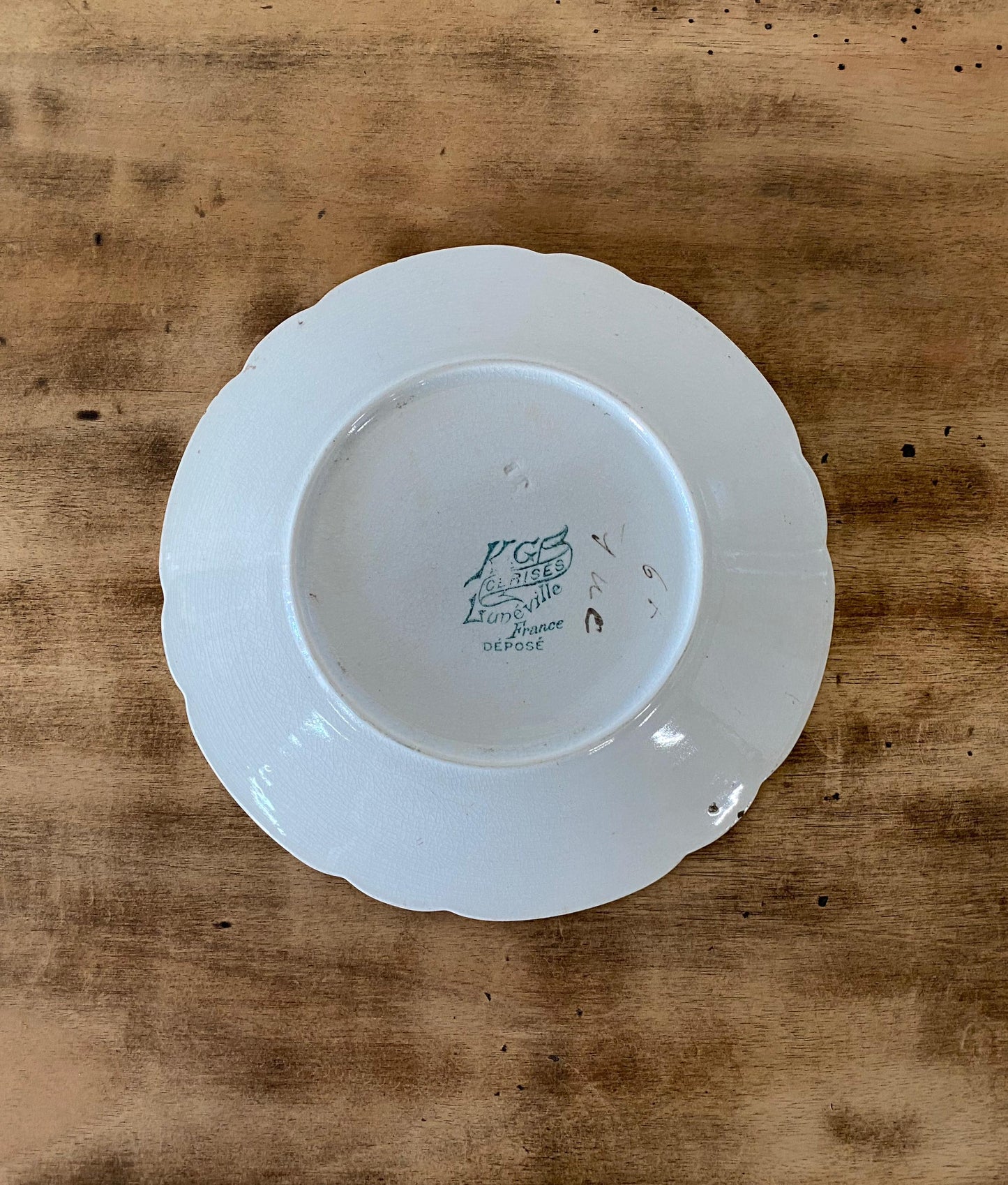 "Lunéville "Desert Plate