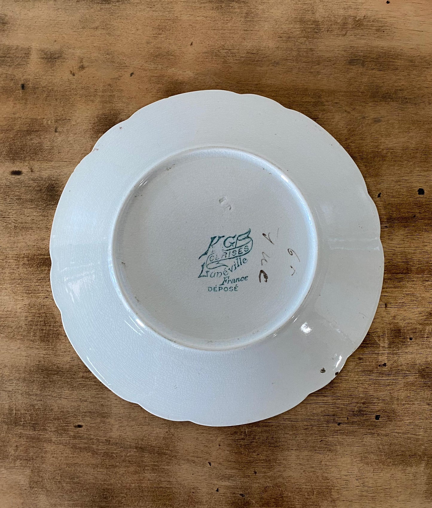 "Lunéville "Desert Plate