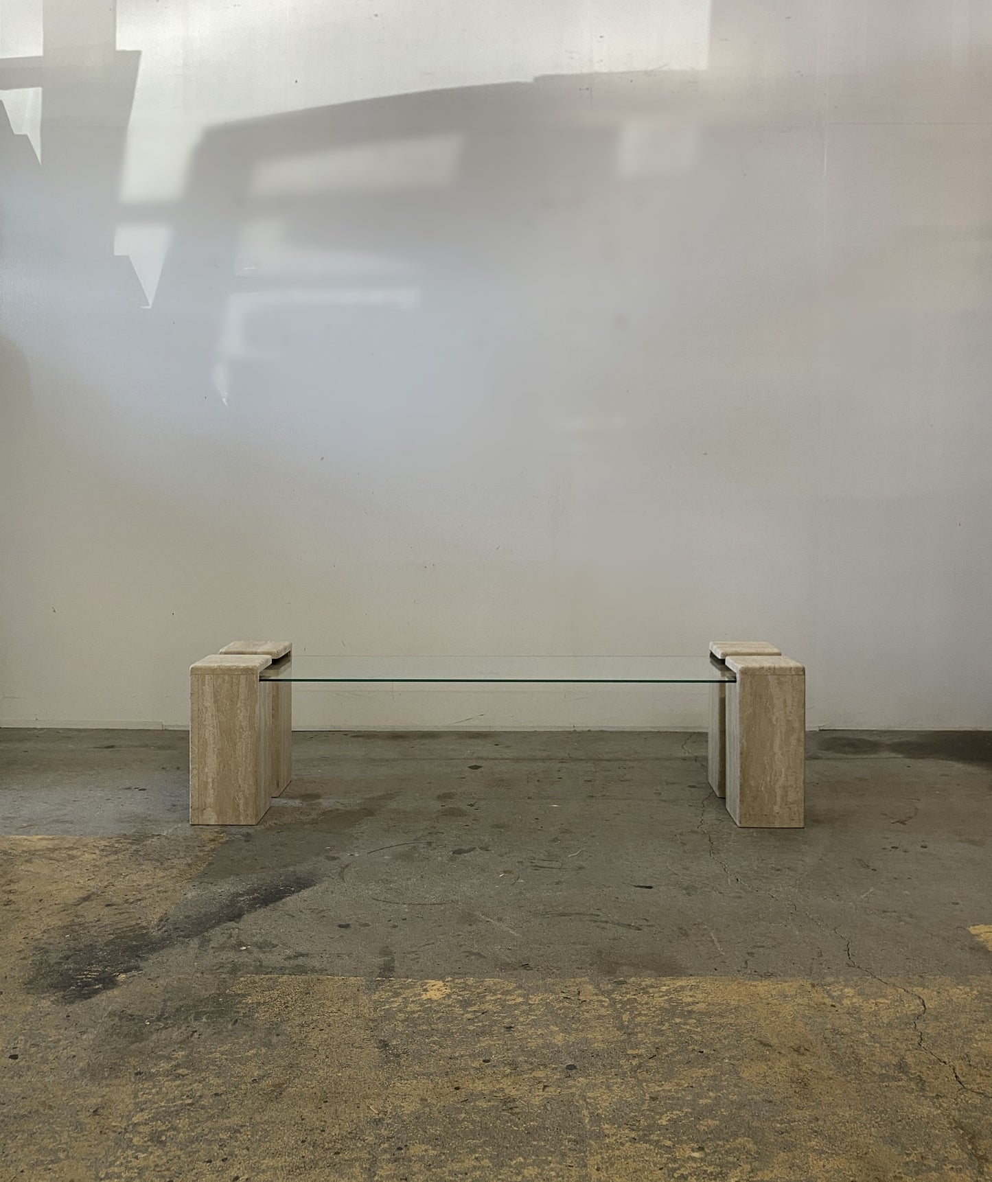 Italian Travertine Coffee Table