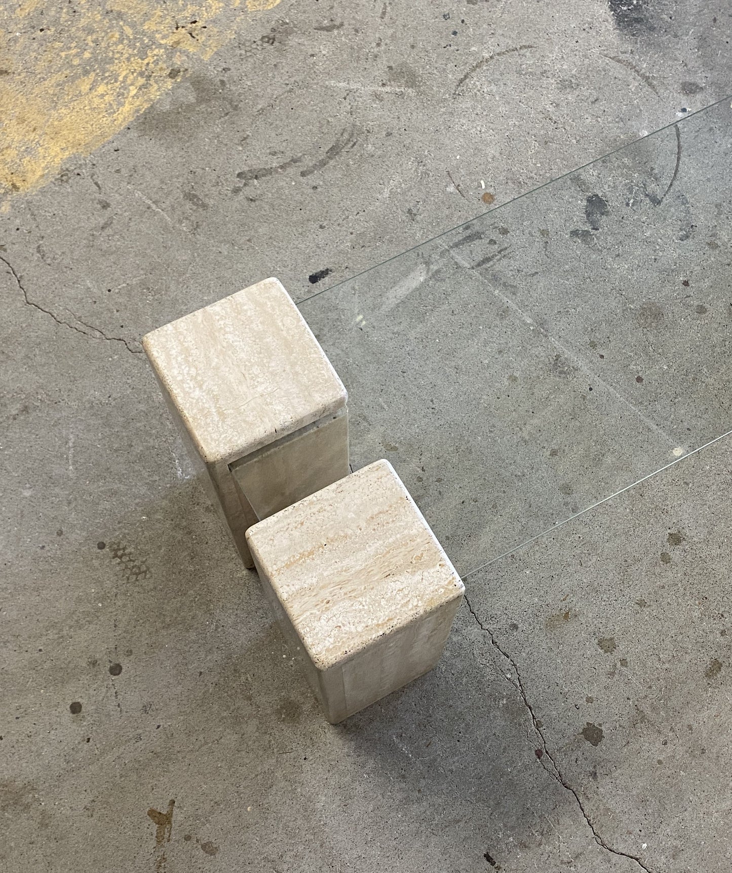 Italian Travertine Coffee Table