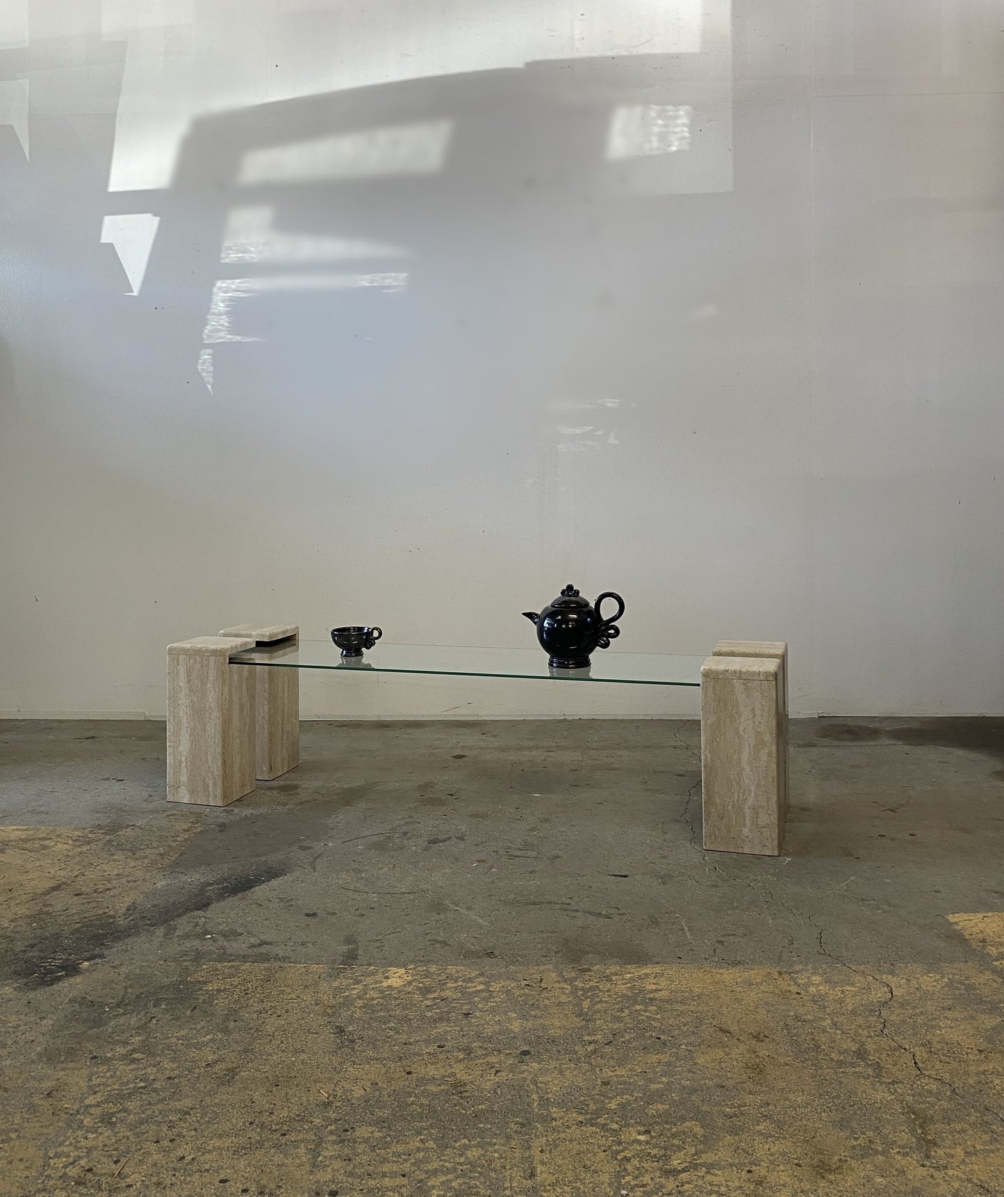 Italian Travertine Coffee Table